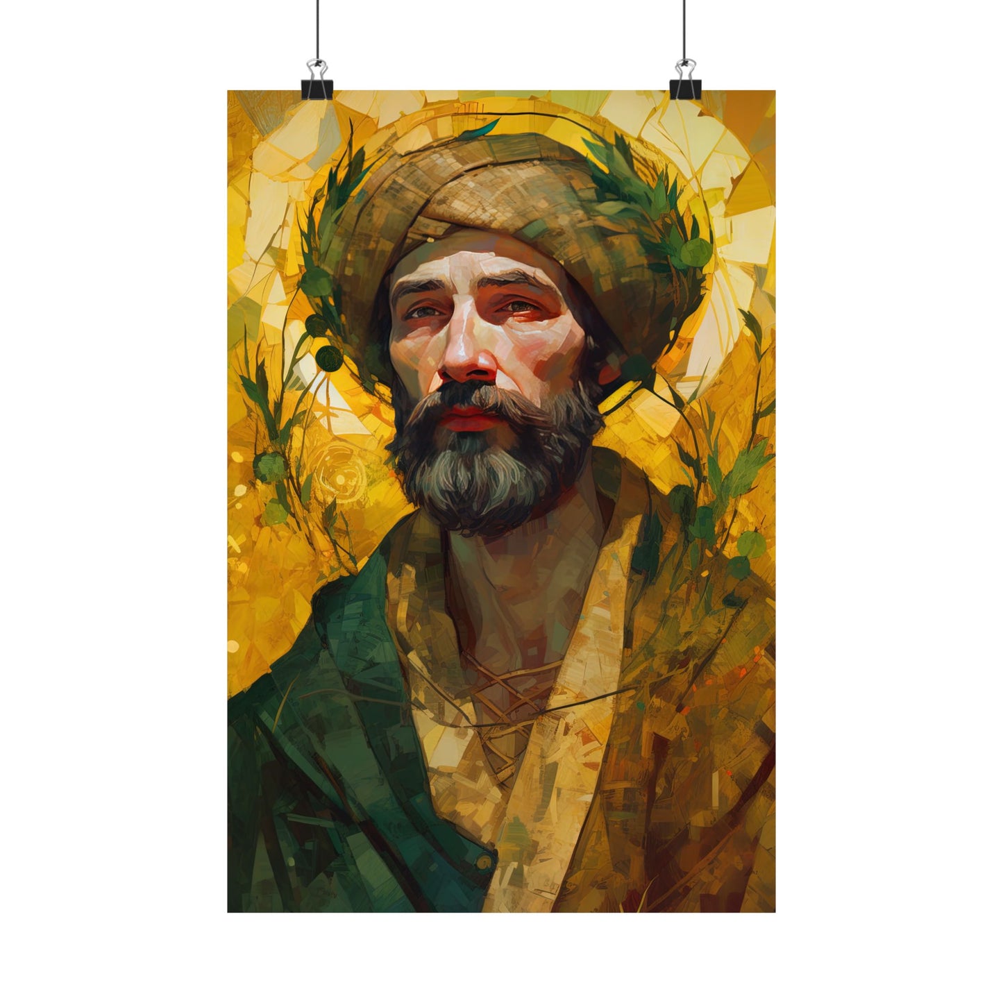 Saint Isidore the Farmer - Sanctified Souls Print - Multiple Sizes - Premium Matte Vertical Posters
