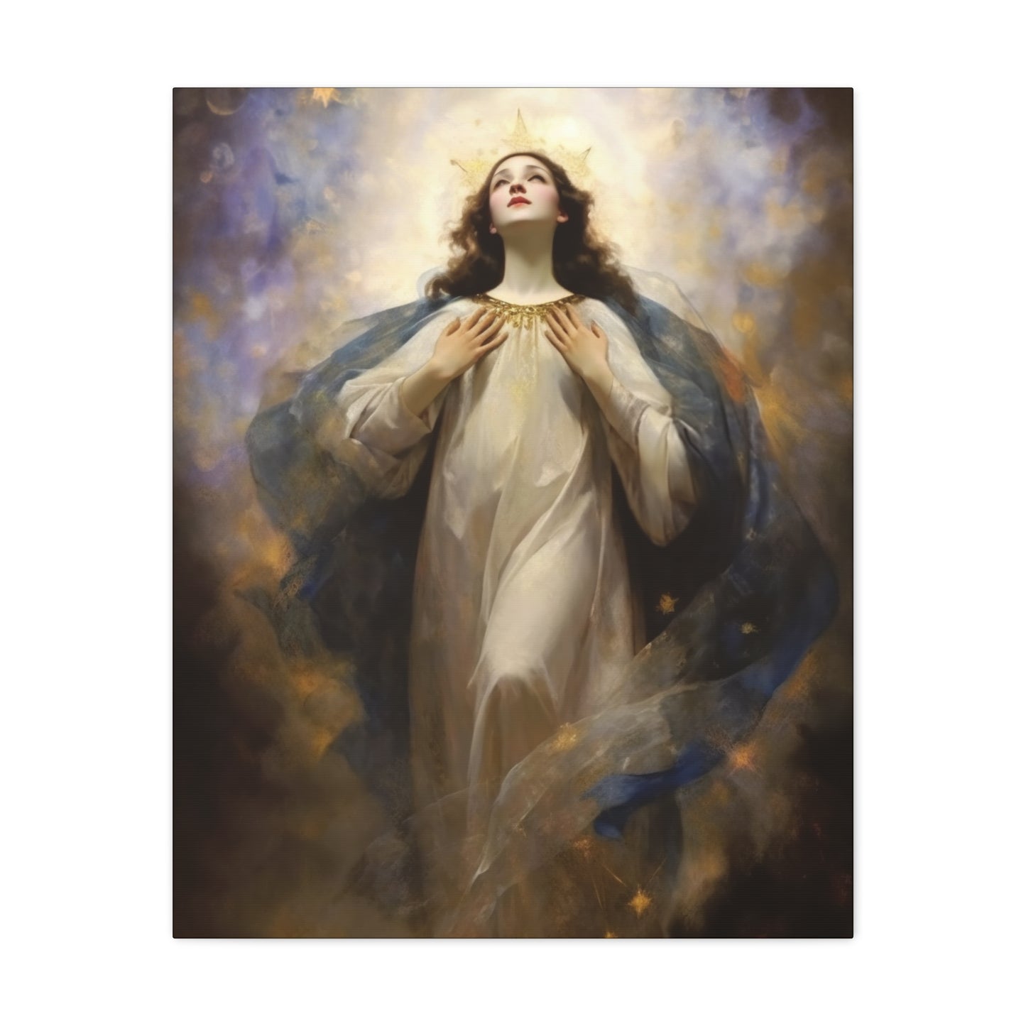 The Assumption of Mary - Museum Wrapped Canvas - Sanctified Souls Print - Religious Art for your Home