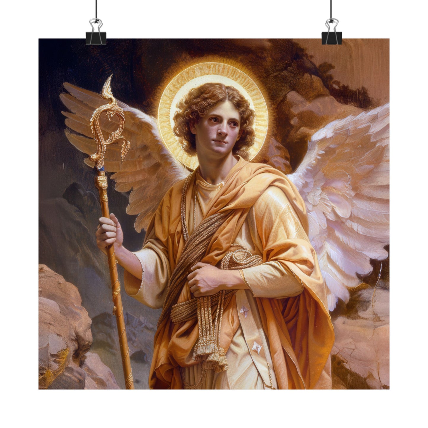 Saint Raphael the Archangel - Sanctified Souls Print - Multiple Sizes - Premium Matte Vertical Posters