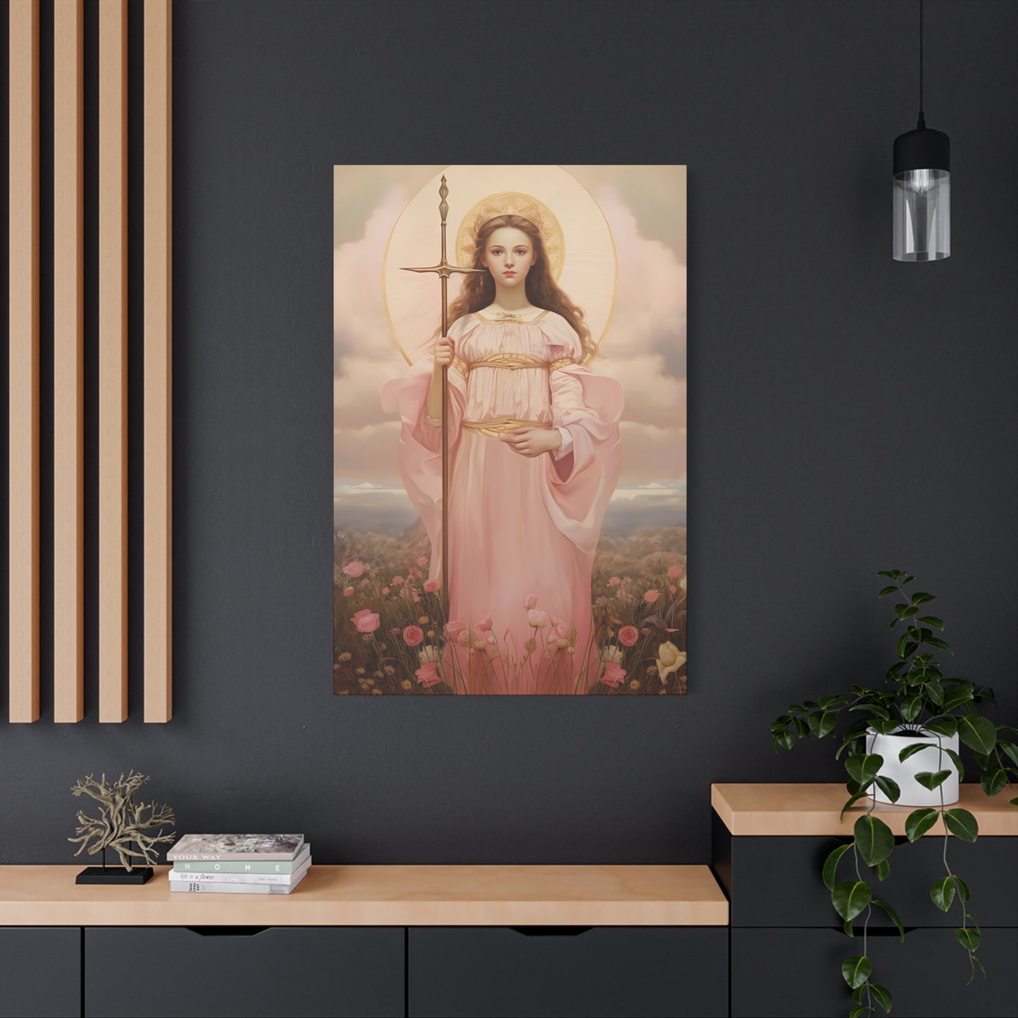 Saint Philomena Canvas Print - Multiple Sizes - Catholic Home art - Museum Wrapped Canvas - Sanctified Souls Print