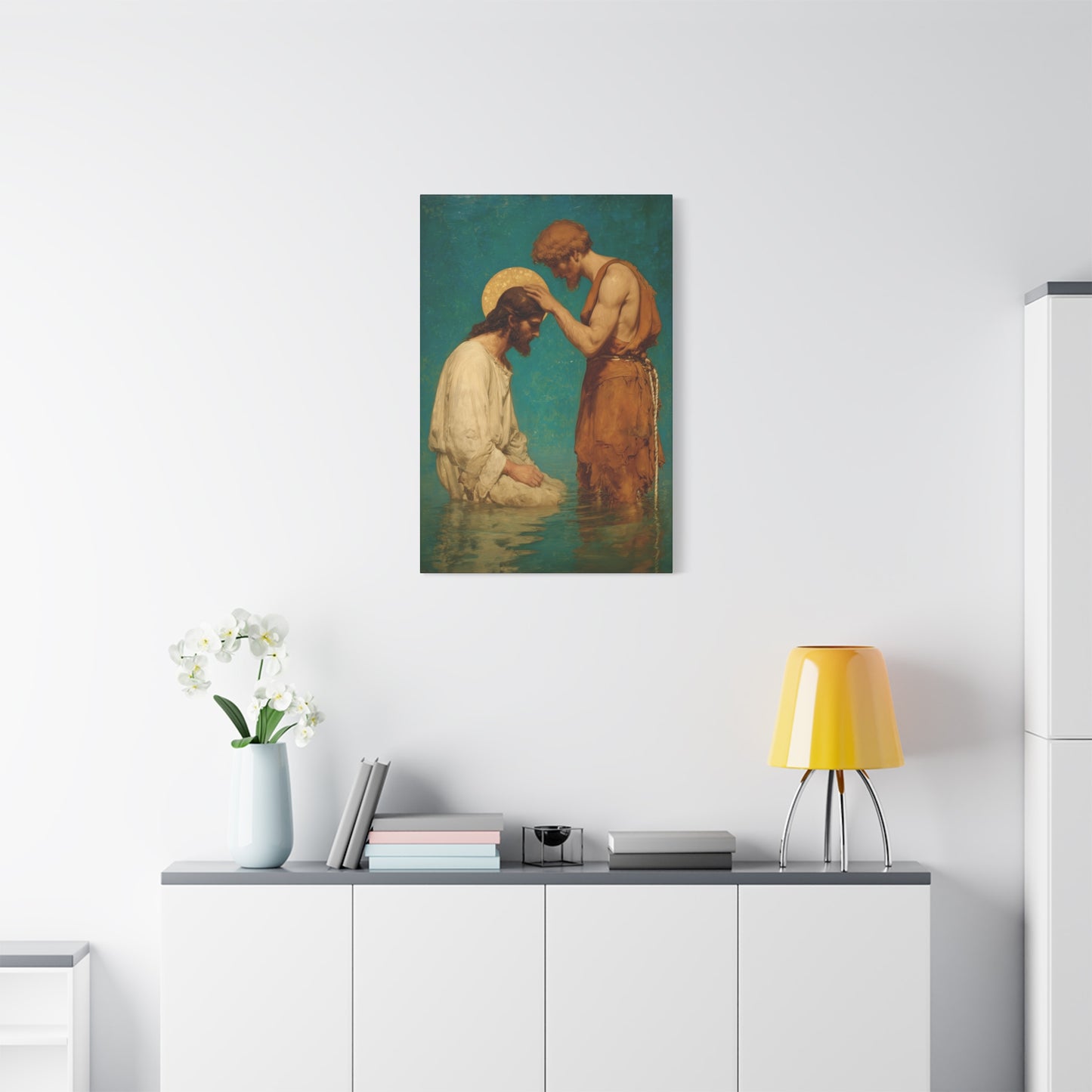 Saint John the Baptist, The Prophet and the Promise - Museum Wrapped Canvas - Print - Religious Art for your Home - Christian print