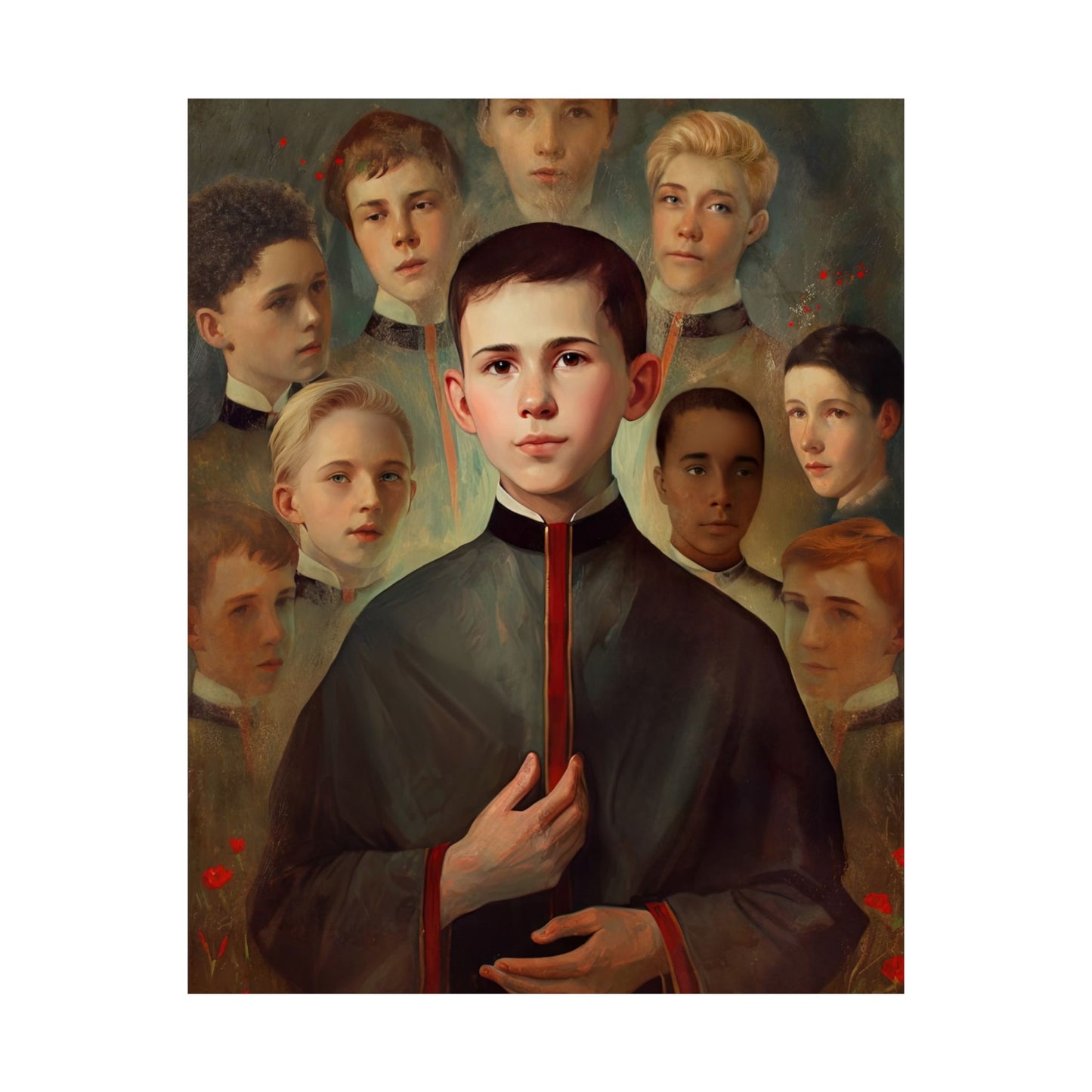 Saint John Berchmans - Sanctified Souls Print - Multiple Sizes - Premium Matte Vertical Posters
