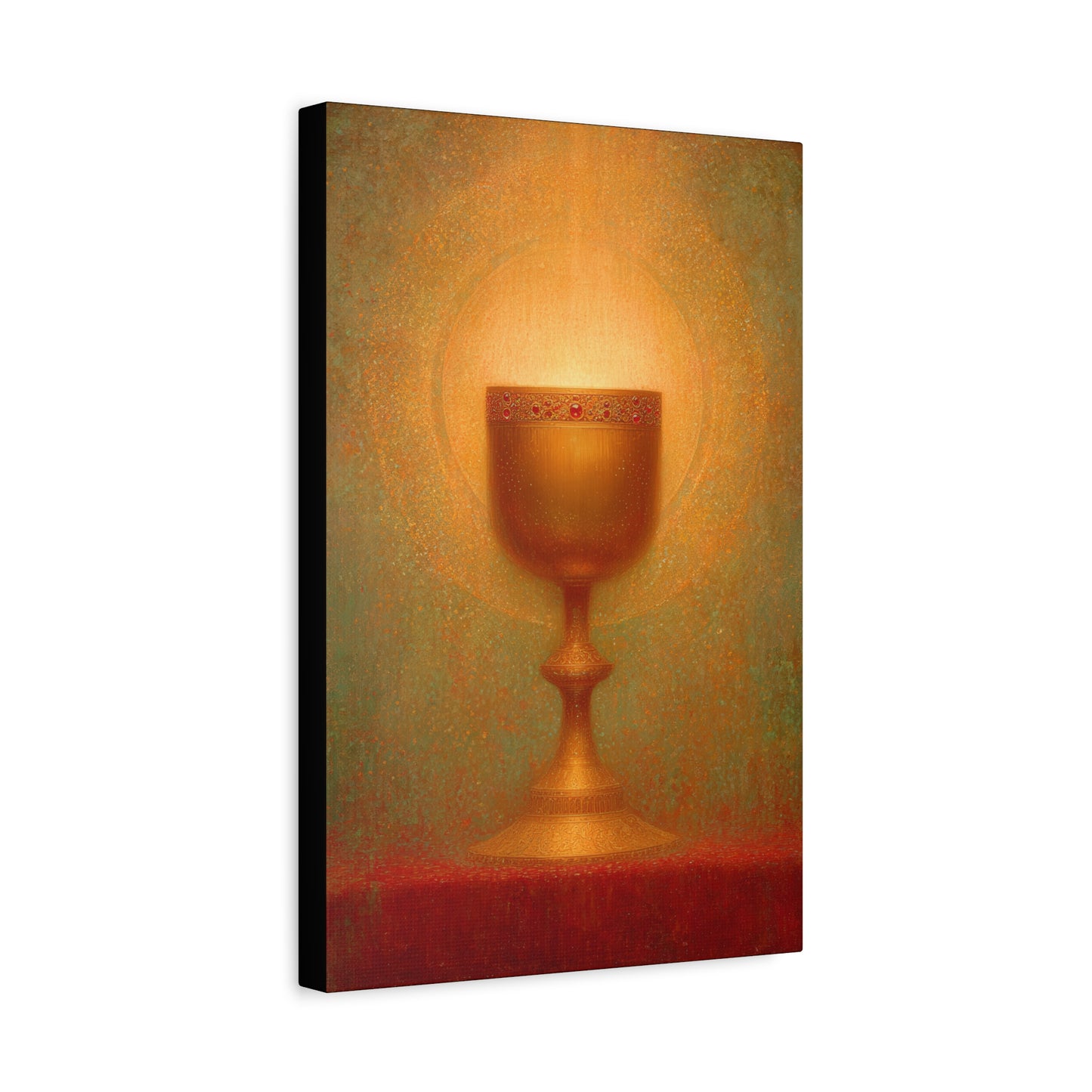 Chalice of the Lamb, Light of the World - The Holy Grail - Gallery Wrapped Canvas - Print - Religious Art for your Home - Catholic Art