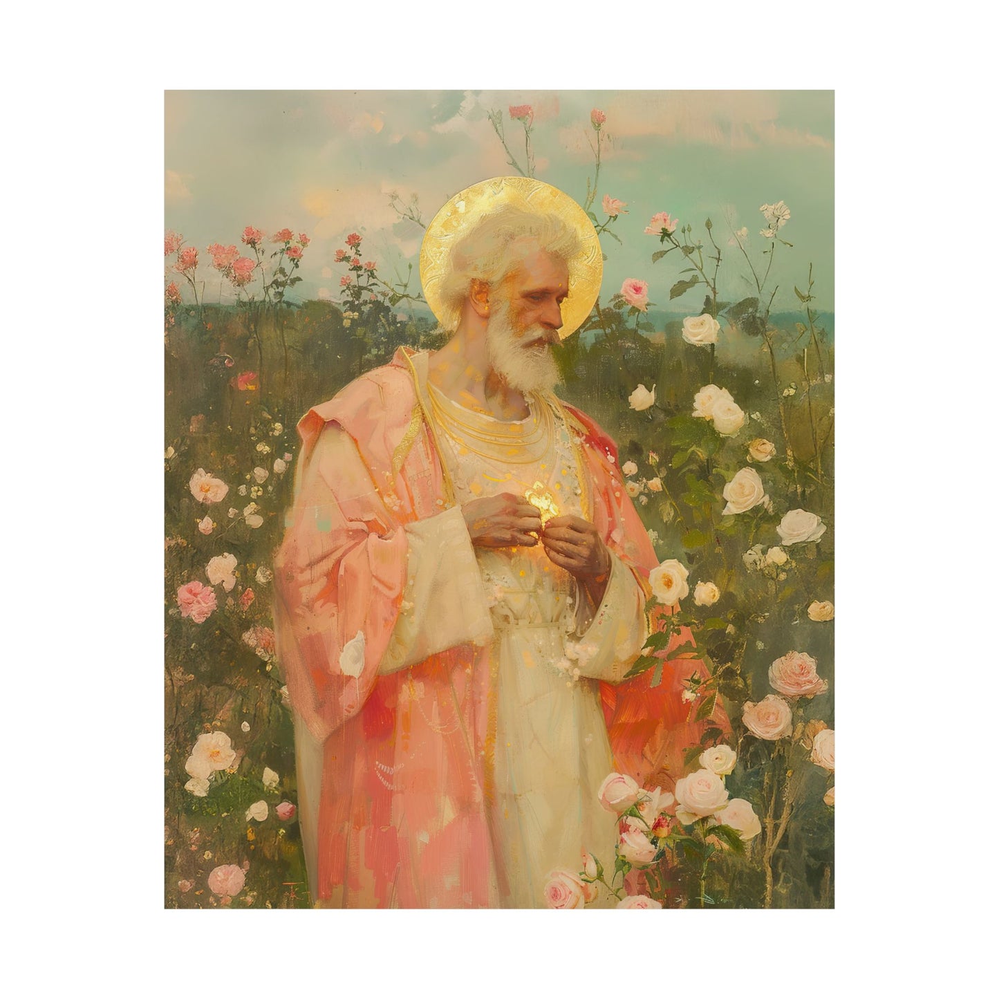 Saint Valentine -  Catholic Art - Multiple Sizes - Premium Posters - Catholic Art - Christian Home - Catholic Saint Art