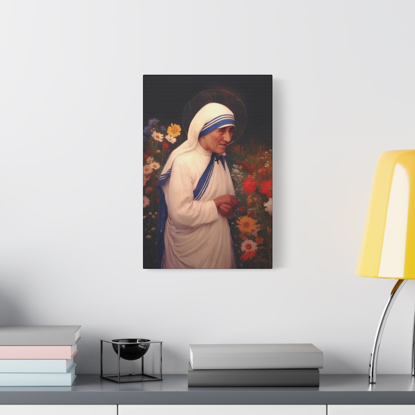 Copy of Saint Teresa of Calcutta -  Museum Wrapped Canvas - Sanctified Souls Print - Religious Art for your Home - Catholic Patron Saint Art