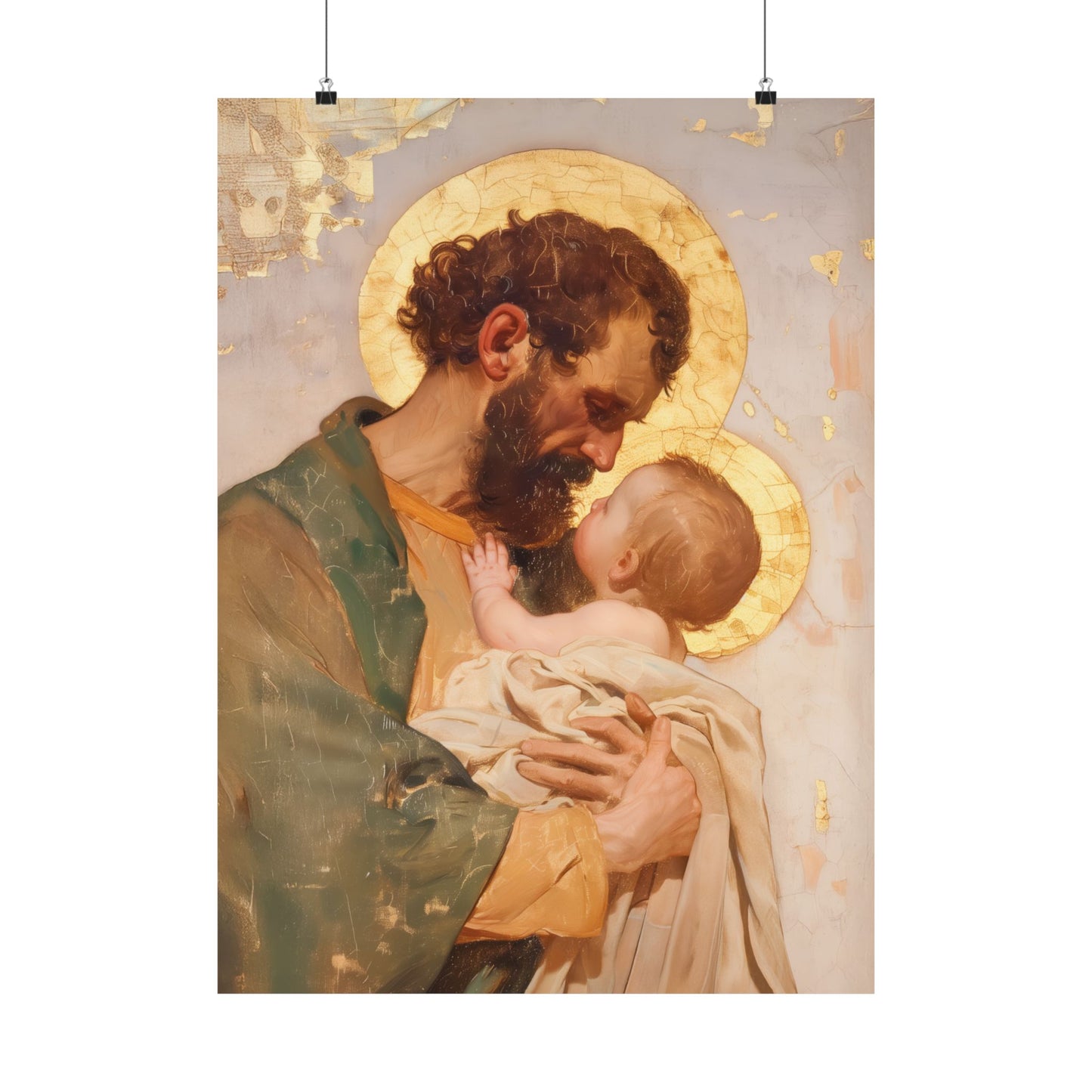 Saint Joseph, Pillar of the Holy Family - Sanctified Souls Print - Multiple Sizes - Premium Matte Vertical Posters - Sister Saints