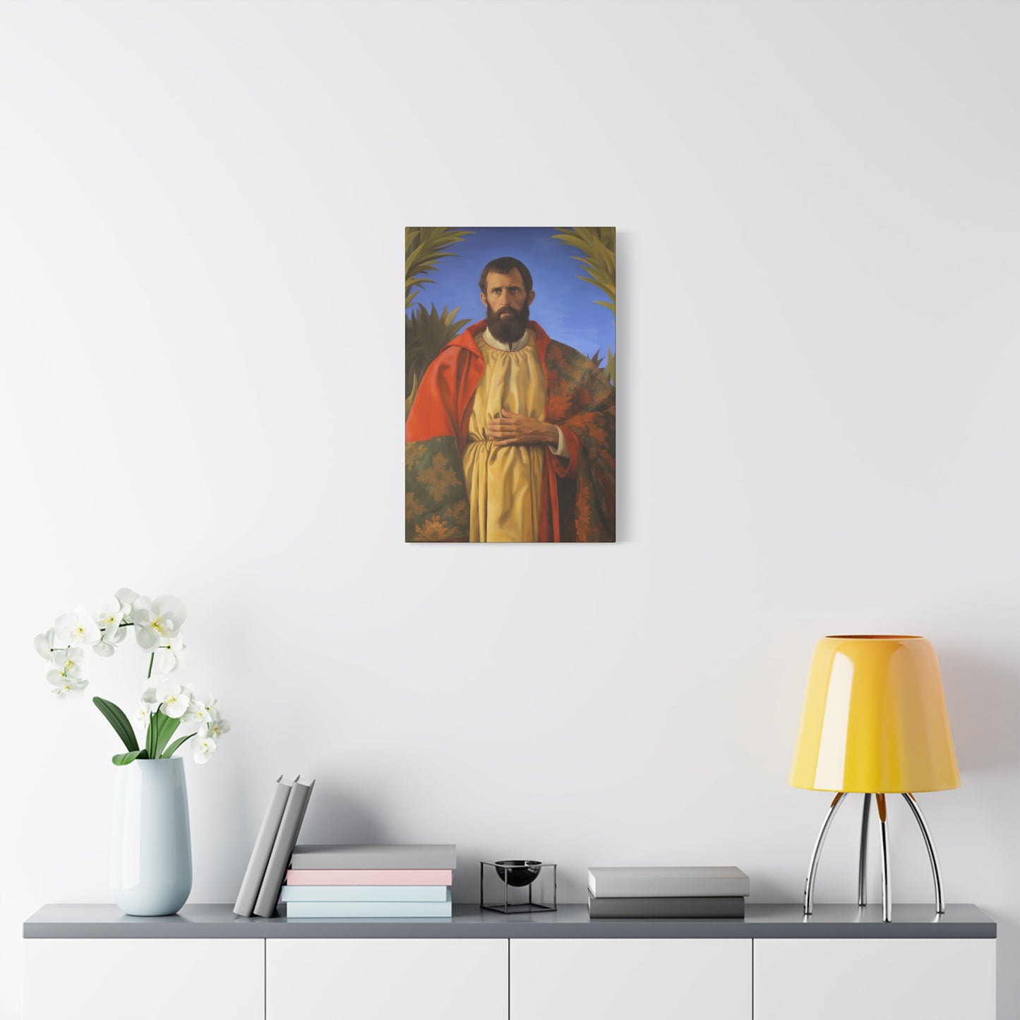 Saint Thomas the Apostle - Museum Wrapped Canvas - Sanctified Souls Print - Religious Art for your Home