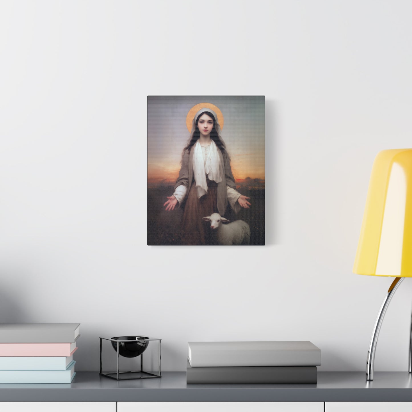Saint Germaine Cousin - Gallery Wrapped Canvas - Print - Religious Art for your Home - Catholic Art