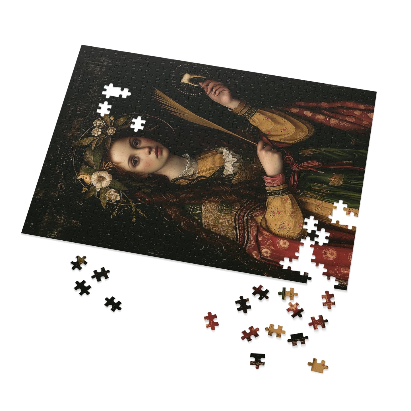 Saint Apollonia - Puzzle and Keepsake Tin - Religious (30, 110, 252, 500,1000) - Religious Catholic Puzzle Art