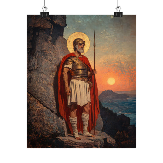 Saint Andrew the Tribune - Sanctified Souls Print - Multiple Sizes - Premium Posters - Catholic Art - Christian Home Decor Artwork