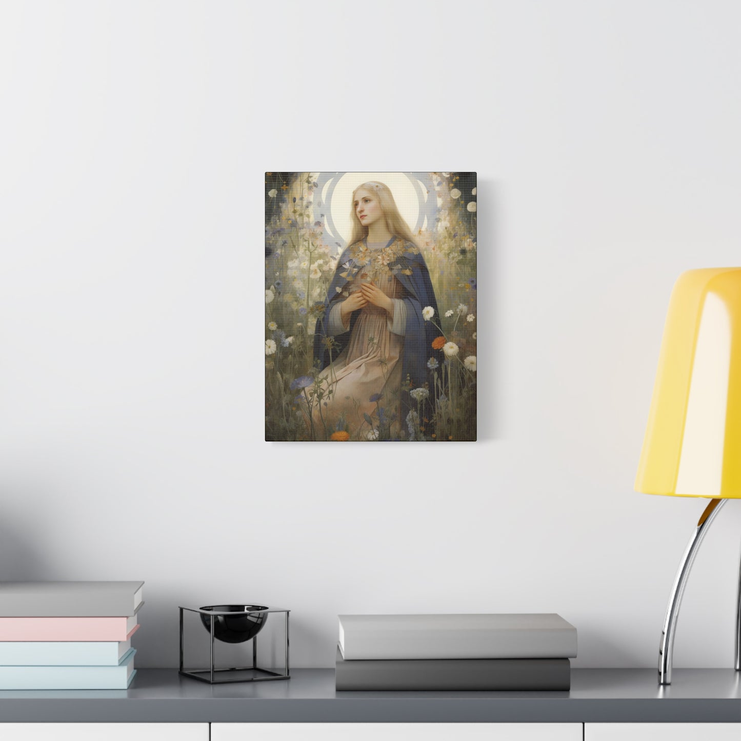 Saint Hildegard of Bingen - Museum Wrapped Canvas - Sanctified Souls Print - Religious Art for your Home