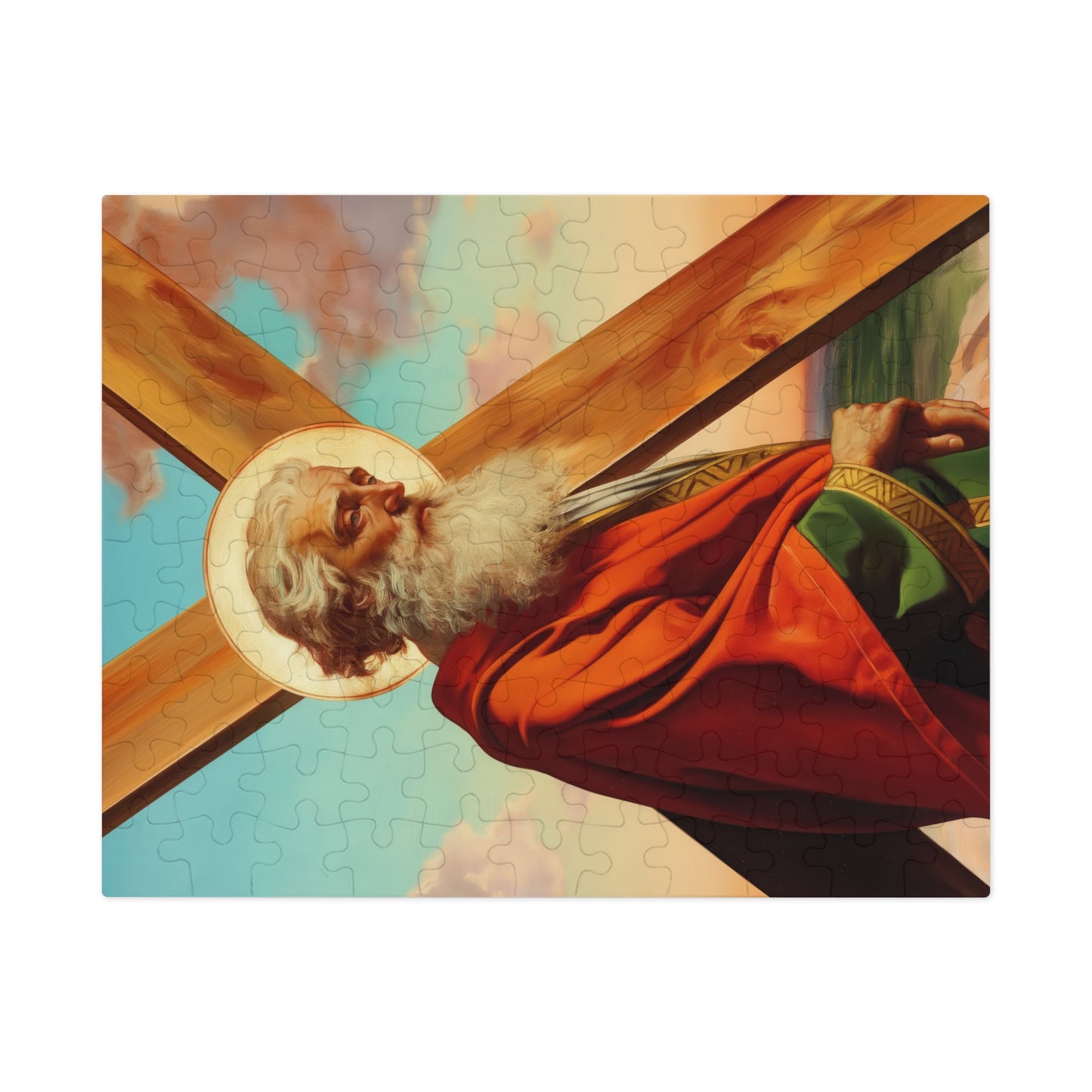 Saint Andrew the Apostle - Puzzle and Keepsake Tin - Religious (30, 110, 252, 500,1000) - Religious Puzzle - Gifts for Catholics
