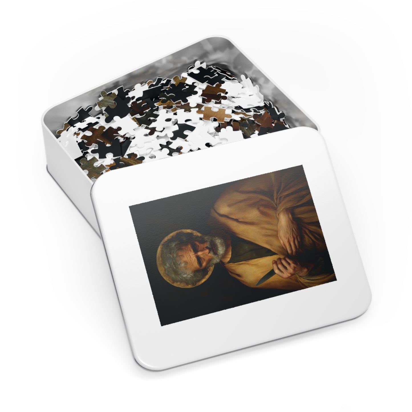 Saint Bartholomew the Apostle  - Puzzle and Keepsake Tin - Religious Jigsaw Puzzle (30, 110, 252, 500,1000-Piece) - Religious Puzzle