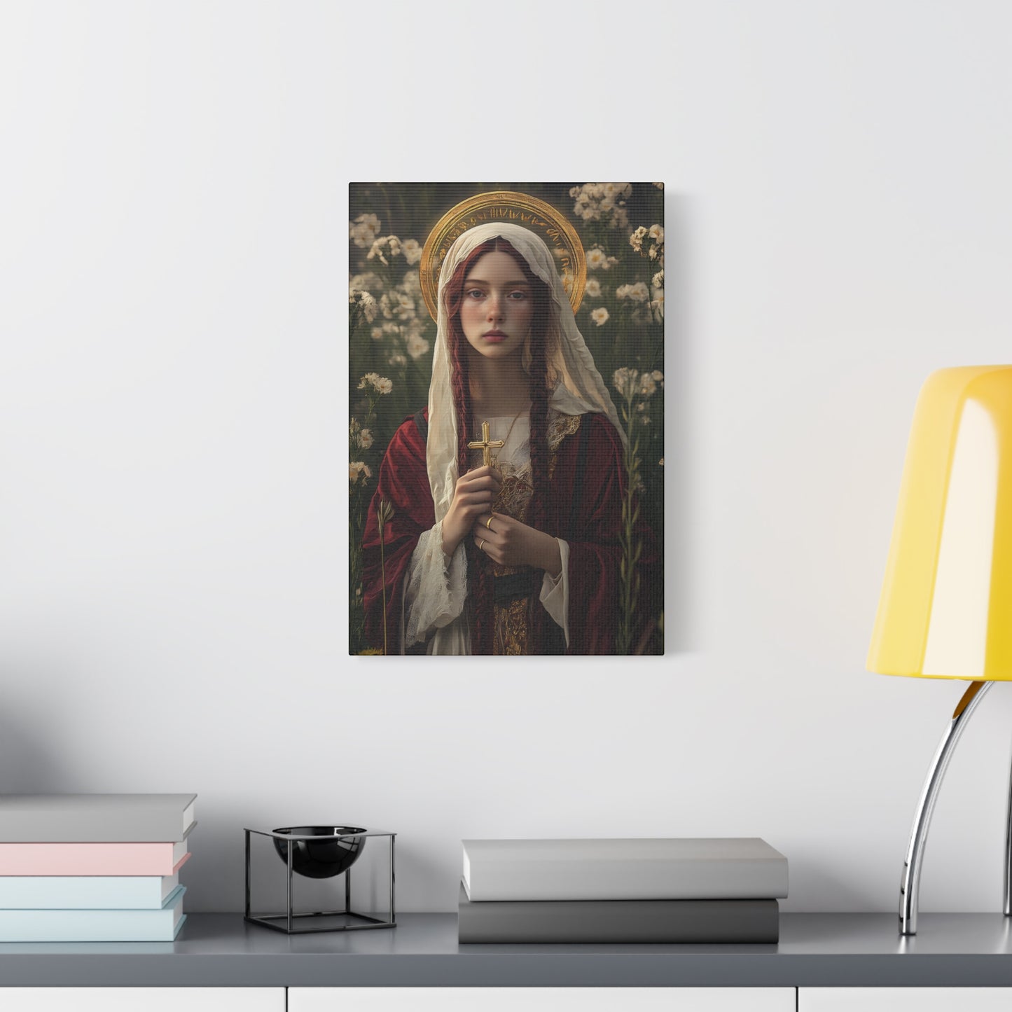 Saint Hilaria - Gallery Wrapped Canvas - Print - Religious Art for your Home - Catholic Art