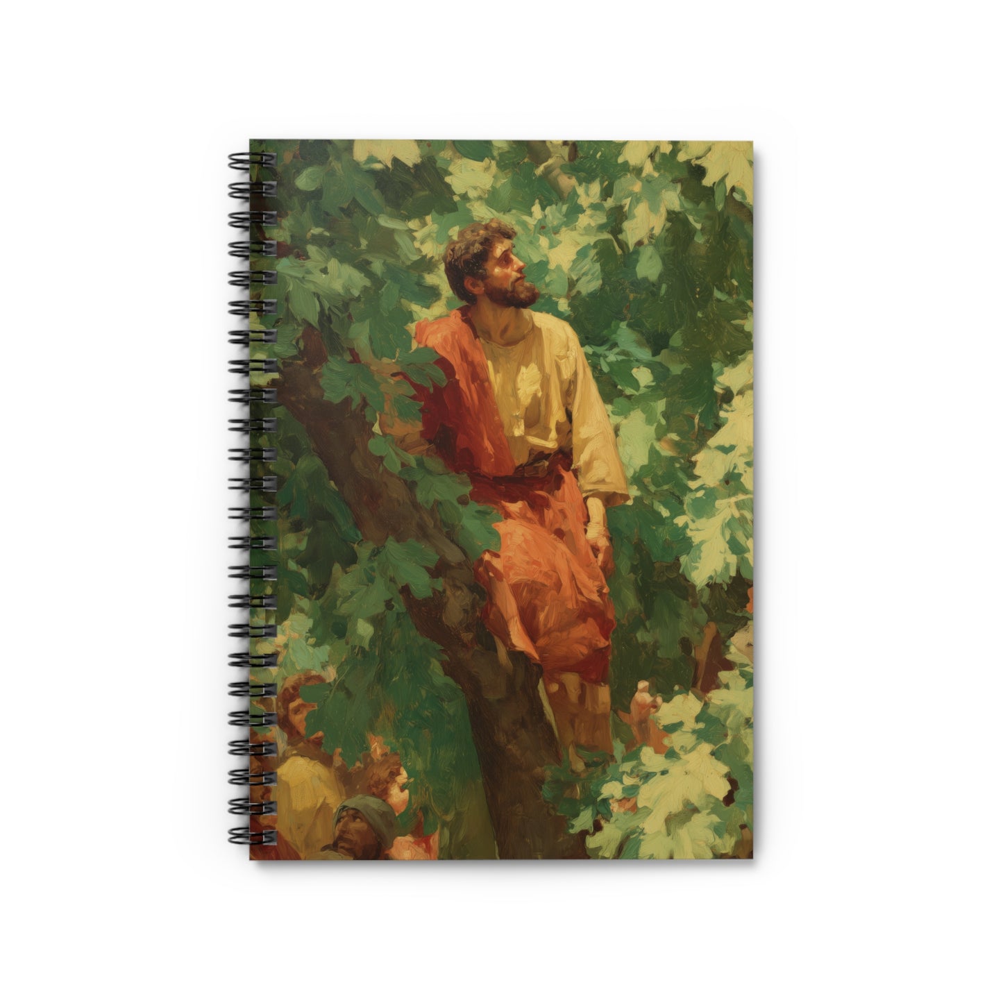 Zacchaeus - Sanctified Souls Art - Religious Based Notebook - Spiral Notebook
