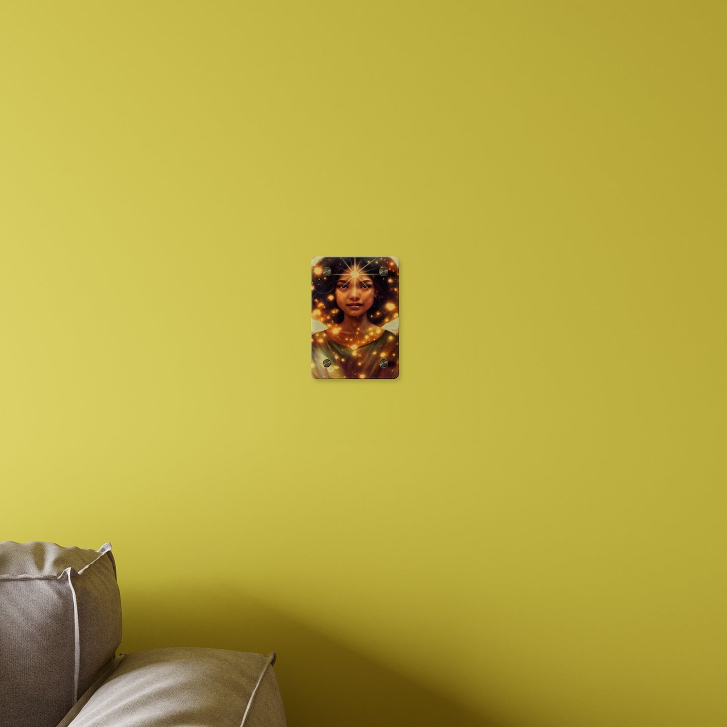 Uriel Acrylic Wall Art Panel - Ready to Hang Acrylic Print - Guardian Angel Art - Divine Magic Angel Oracle Art - Spiritual based work