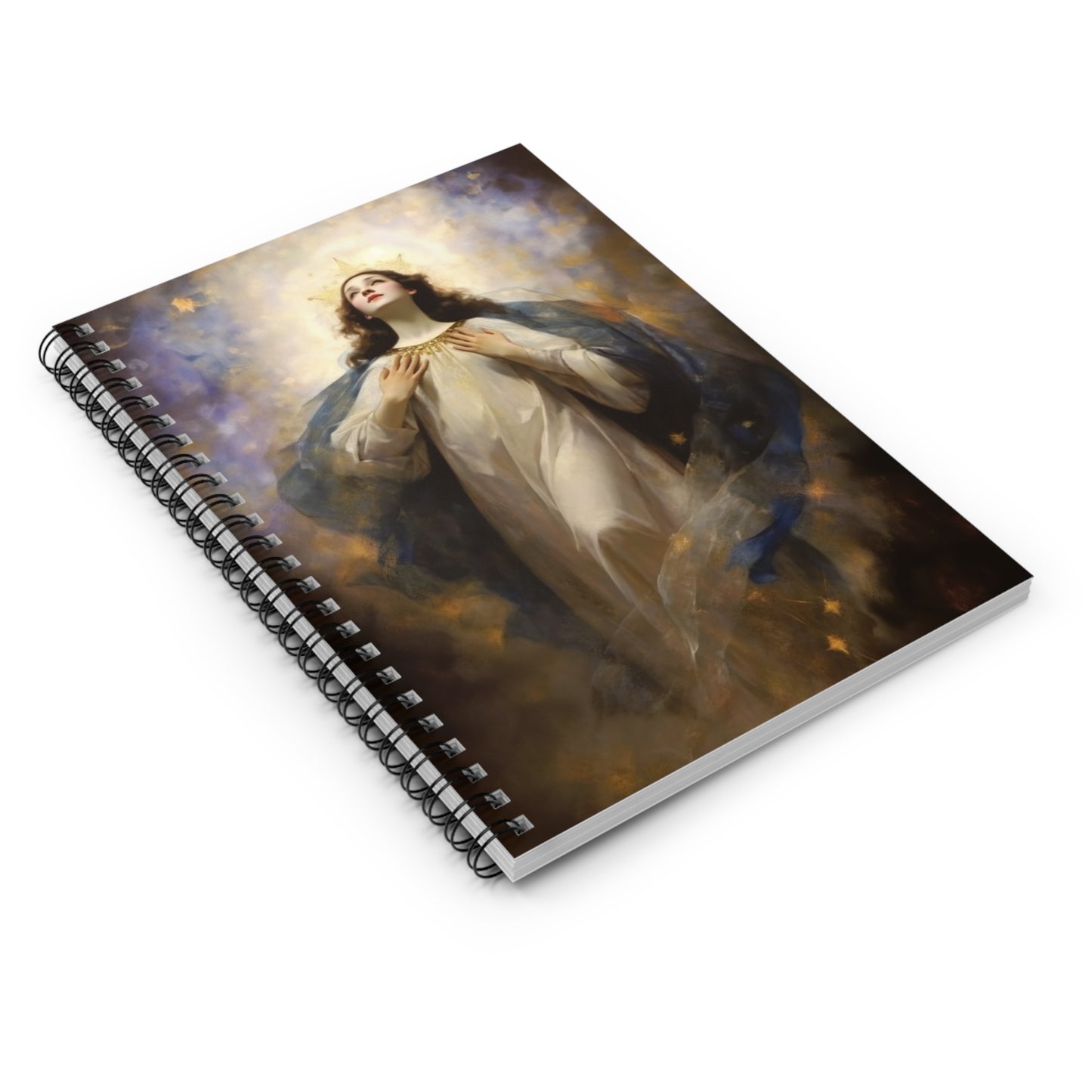 The Assumption of Mary Journal - Sanctified Souls Art - Religious Based Notebook - Spiral Notebook - Ruled Line