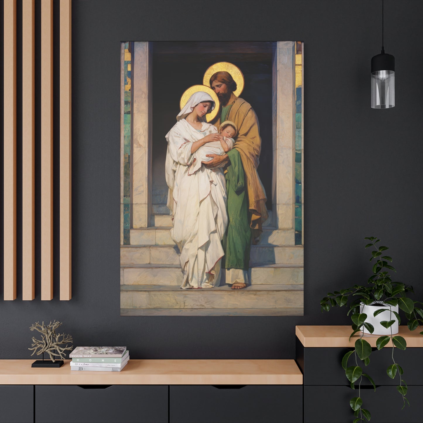 The Feast of the Presentation of the Lord - Holy Family - Gallery Wrapped Canvas - Print - Religious Art for your Home - Catholic art print - prayer room art