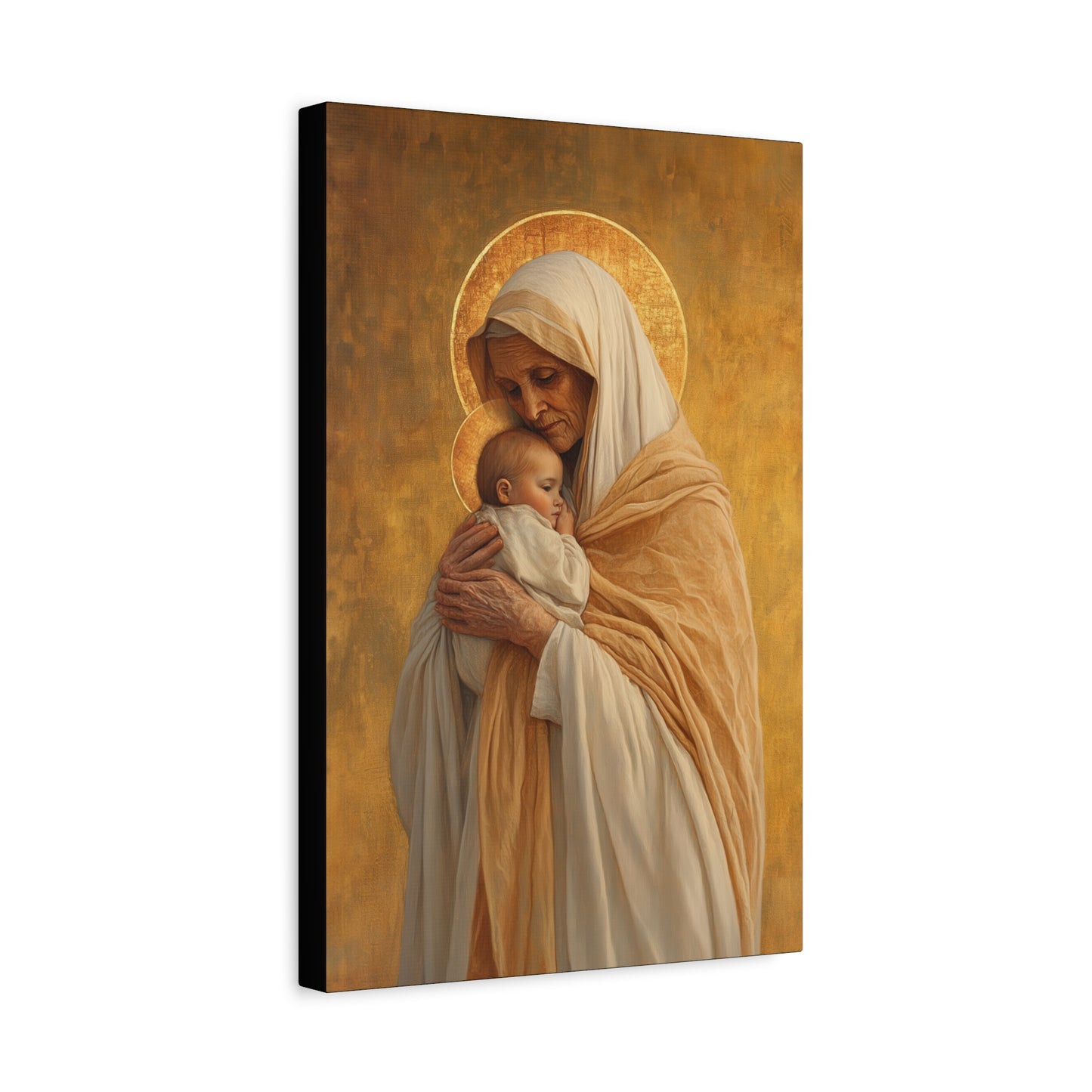 Saint Anna the Prophetess - Museum Wrapped Canvas - Print - Religious Art for your Home - Christian print - Prayer Room Art - Catholic