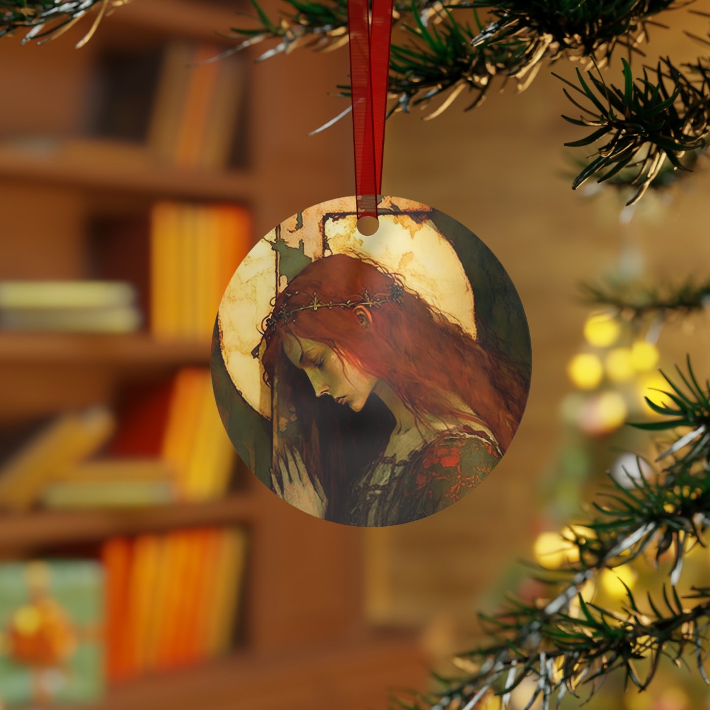 The Eternal Hope of Mary Magdalene  Metal Ornament - Religious Holiday Christmas Ornament and Keepsake - Prayer Ornament - Catholic Gift