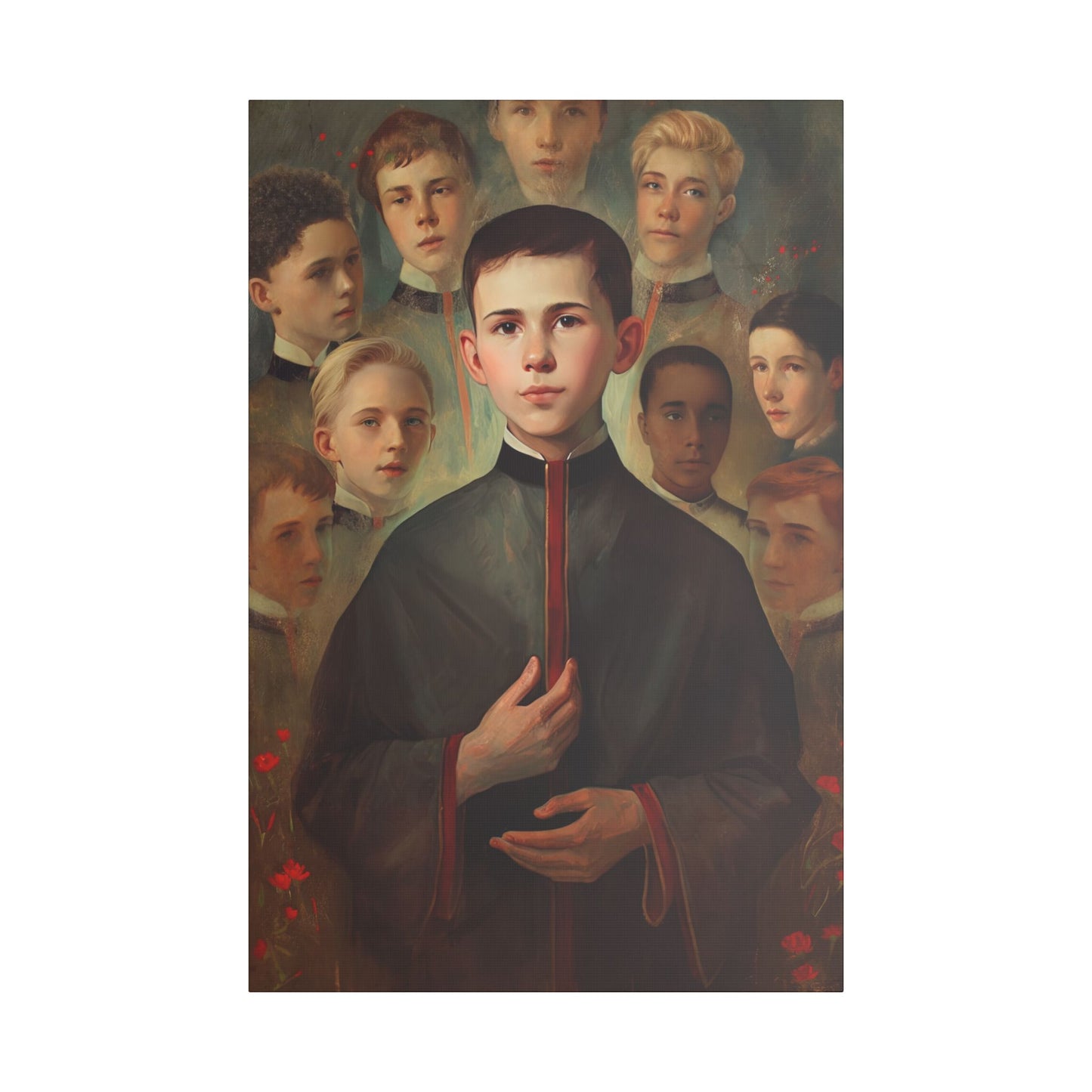 Saint John Berchmans Canvas Print - Multiple Sizes - Catholic Home art - Museum Wrapped Canvas - Sanctified Souls Print