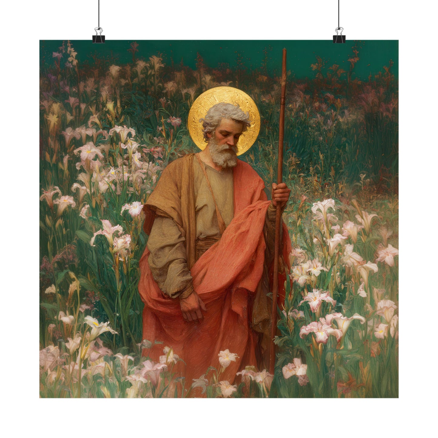Saint James the Lesser  - Sanctified Souls Print - Multiple Sizes - Premium Posters - Catholic Art - Christian Home Decor Artwork