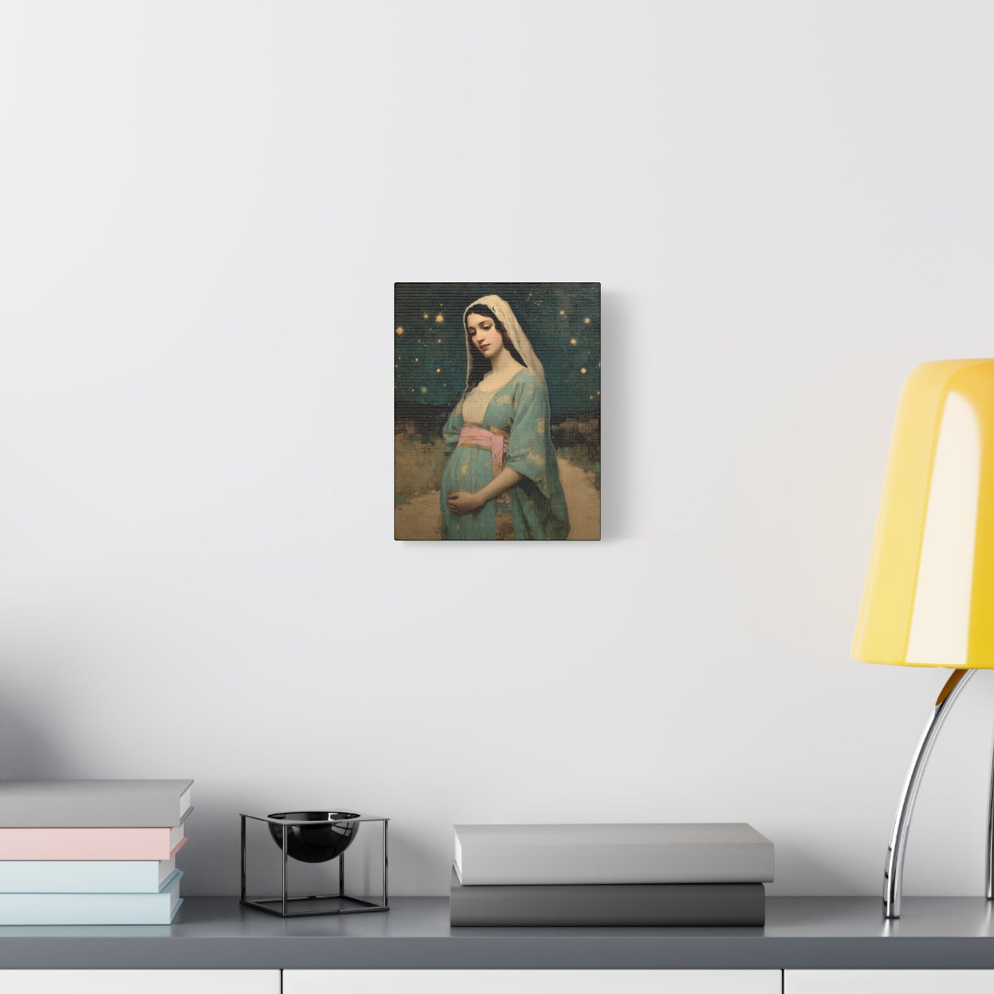 Our Lady of 'O' - Our Lady of Expectation - Mother Mary - Marian Art - Gallery Wrapped Canvas - Print - Catholic Art Print