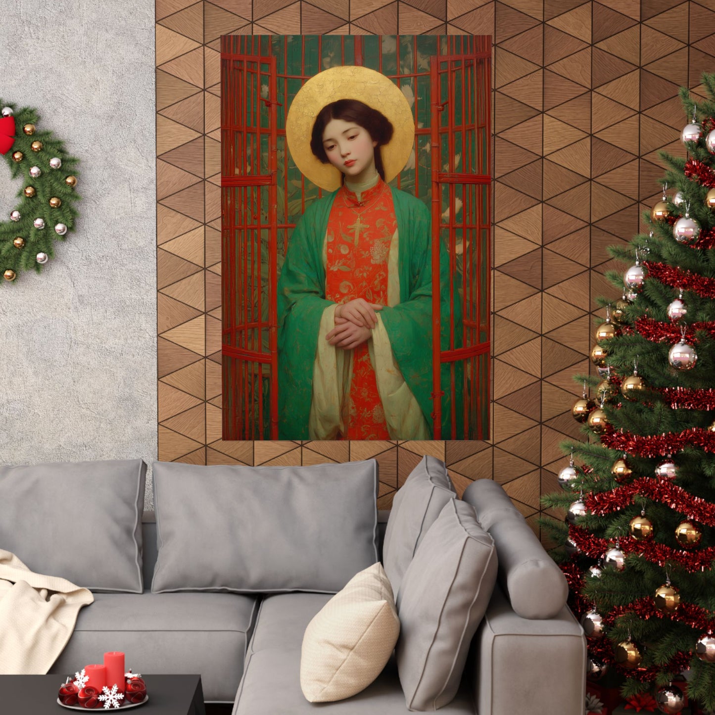 Saint Agnes Tsao Kou Ying  - Sanctified Souls Print - Multiple Sizes - Premium Posters - Catholic Art - Christian Home Decor Artwork