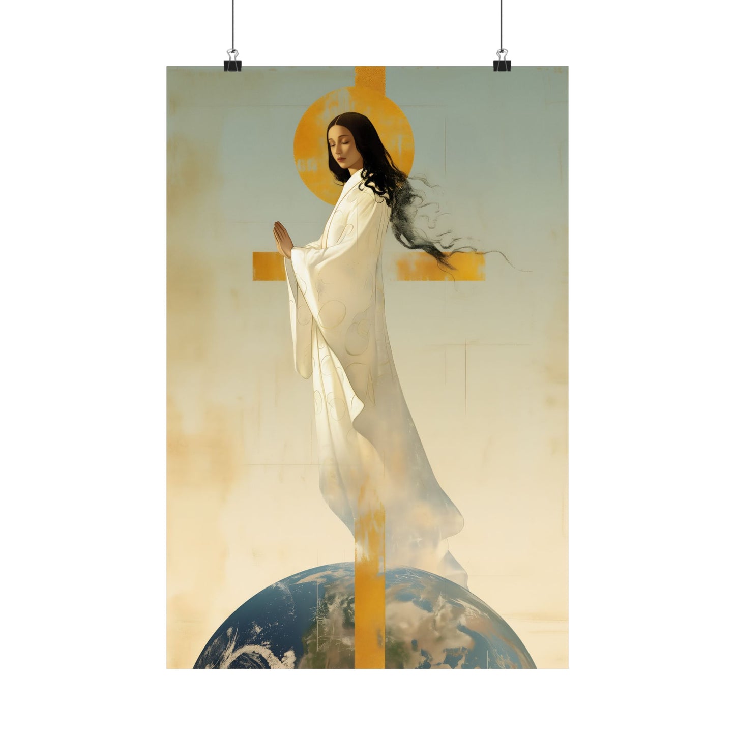 Our Lady of Akita - Mother Mary - Sanctified Souls Print - Multiple Sizes - Premium Matte Vertical Posters