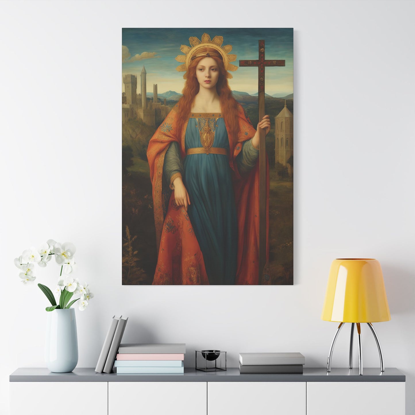 Saint Helena Canvas Print - Multiple Sizes - Catholic Home art - Museum Wrapped Canvas - Sanctified Souls Print