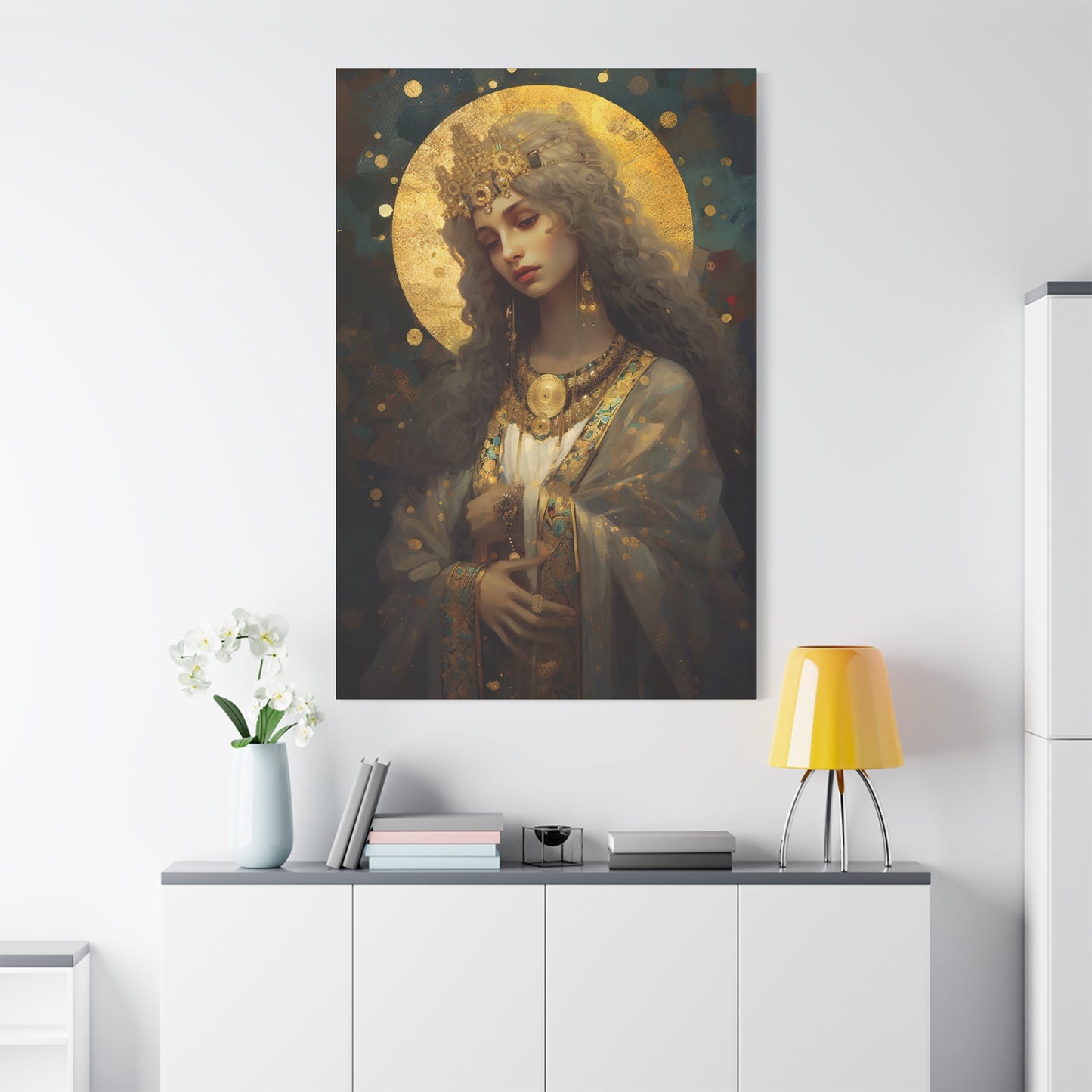 Saint Catherine of Alexandra - Museum Wrapped Canvas - Sanctified Souls Print - Religious Art for your Home