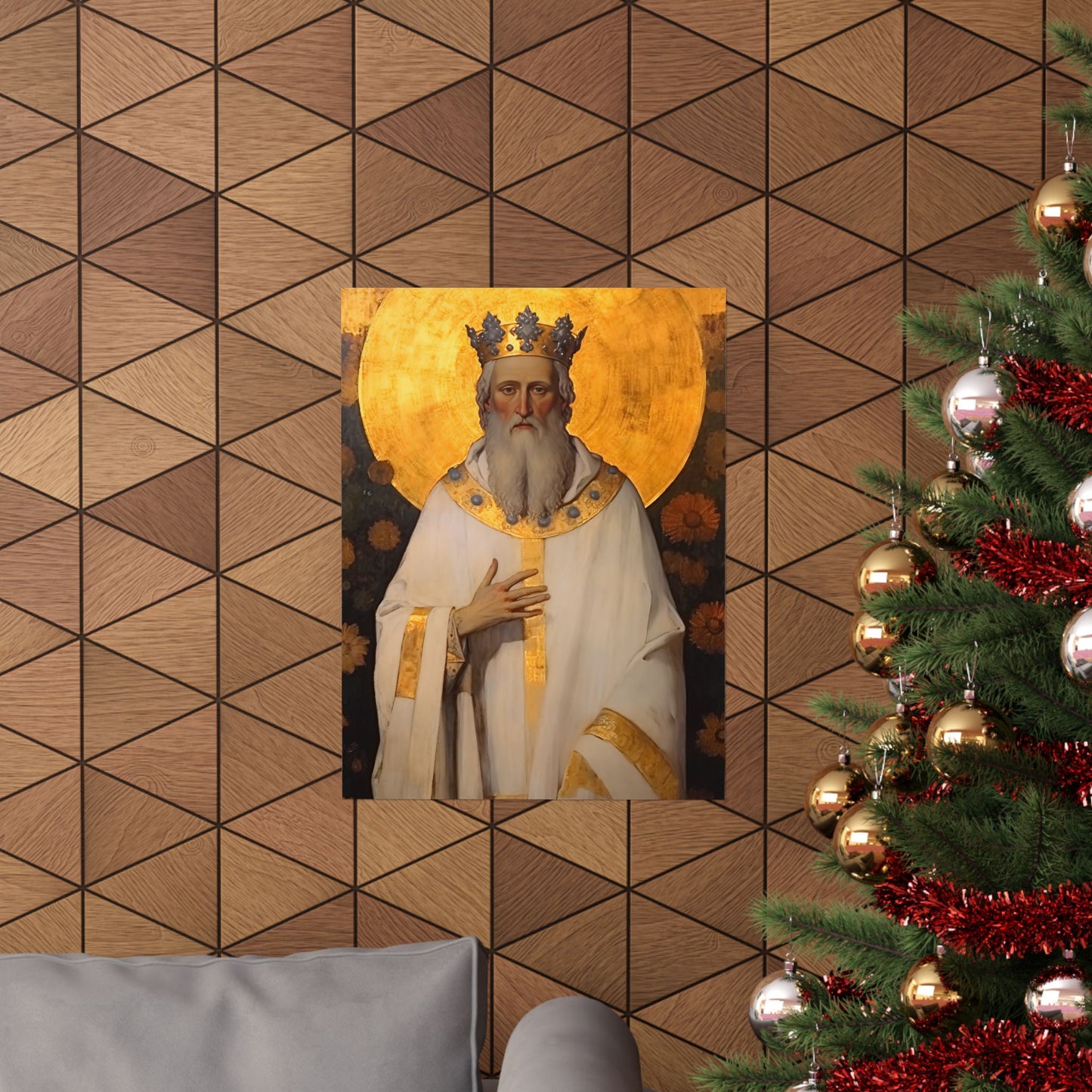Saint Edward the Confessor - Sanctified Souls Print - Multiple Sizes - Premium Matte Vertical Posters