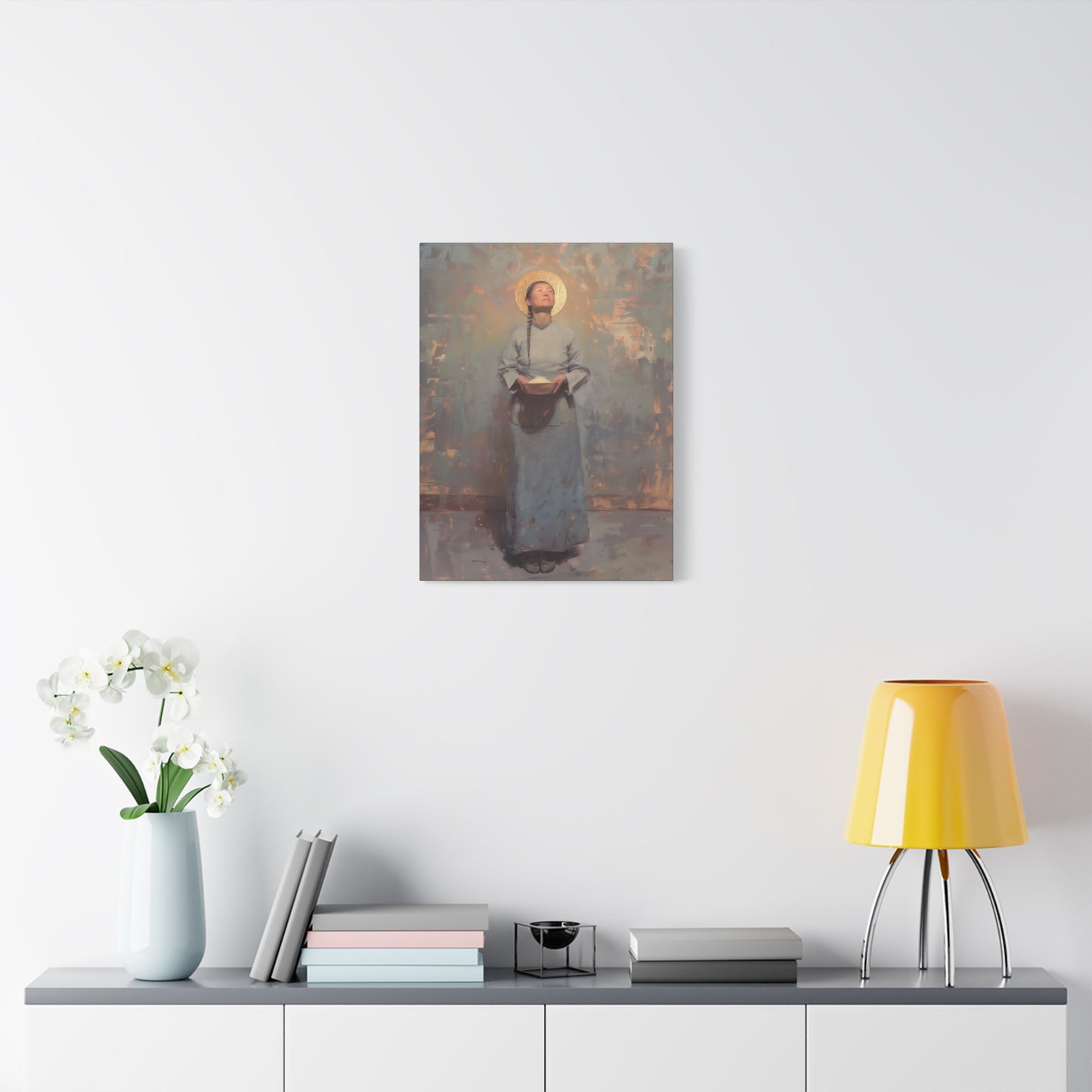 Saint Martha Wang - Chinese Martyr Saint  - Gallery Wrapped Canvas - Print - Religious Art for your Home - Catholic Art