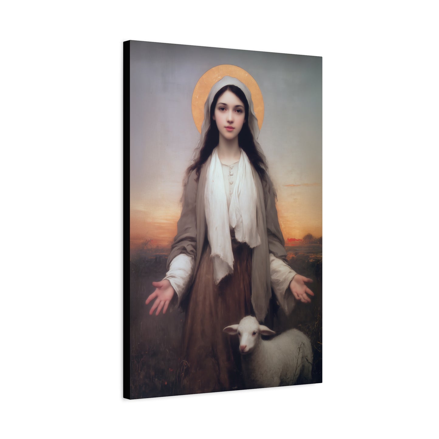 Saint Germaine Cousin - Gallery Wrapped Canvas - Print - Religious Art for your Home - Catholic Art
