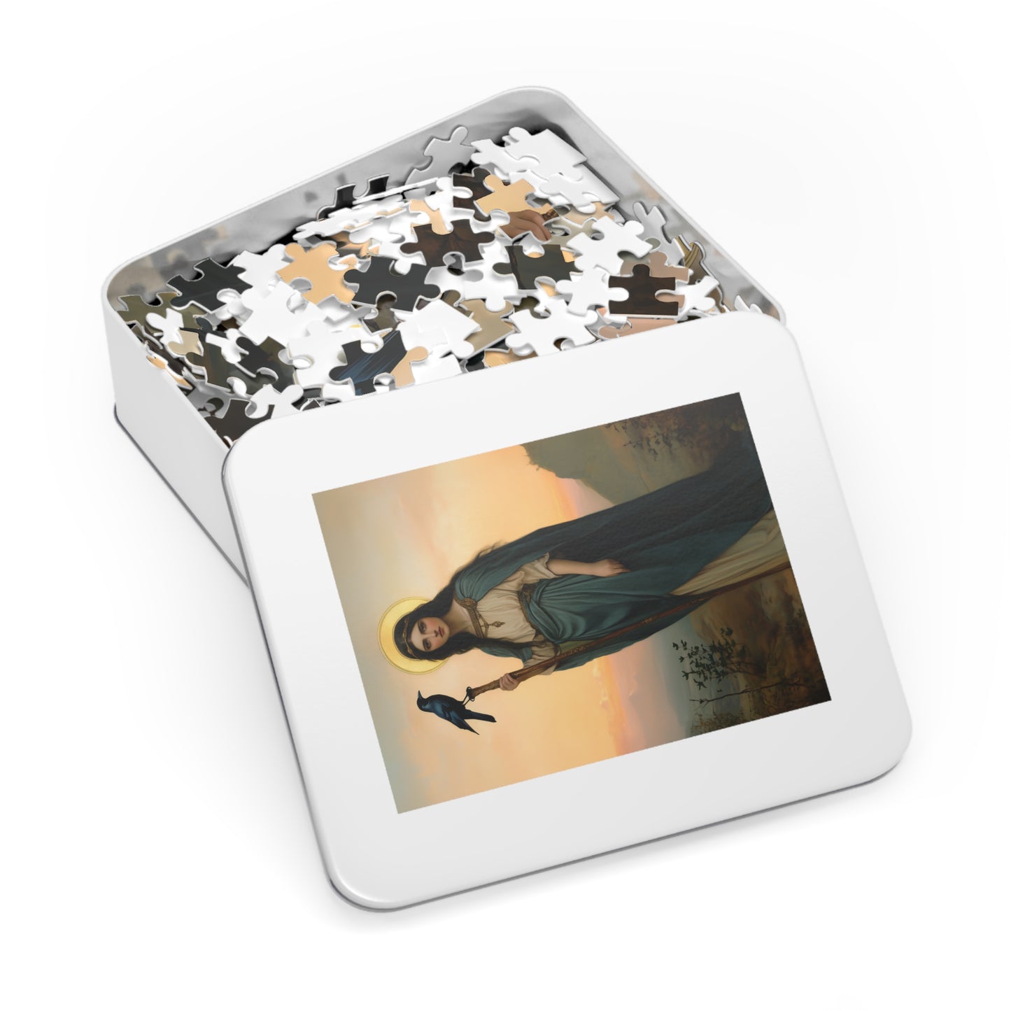 Saint Oda - Puzzle and Keepsake Tin - Religious (30, 110, 252, 500,1000) - Religious Puzzle - Gifts for Catholic Families