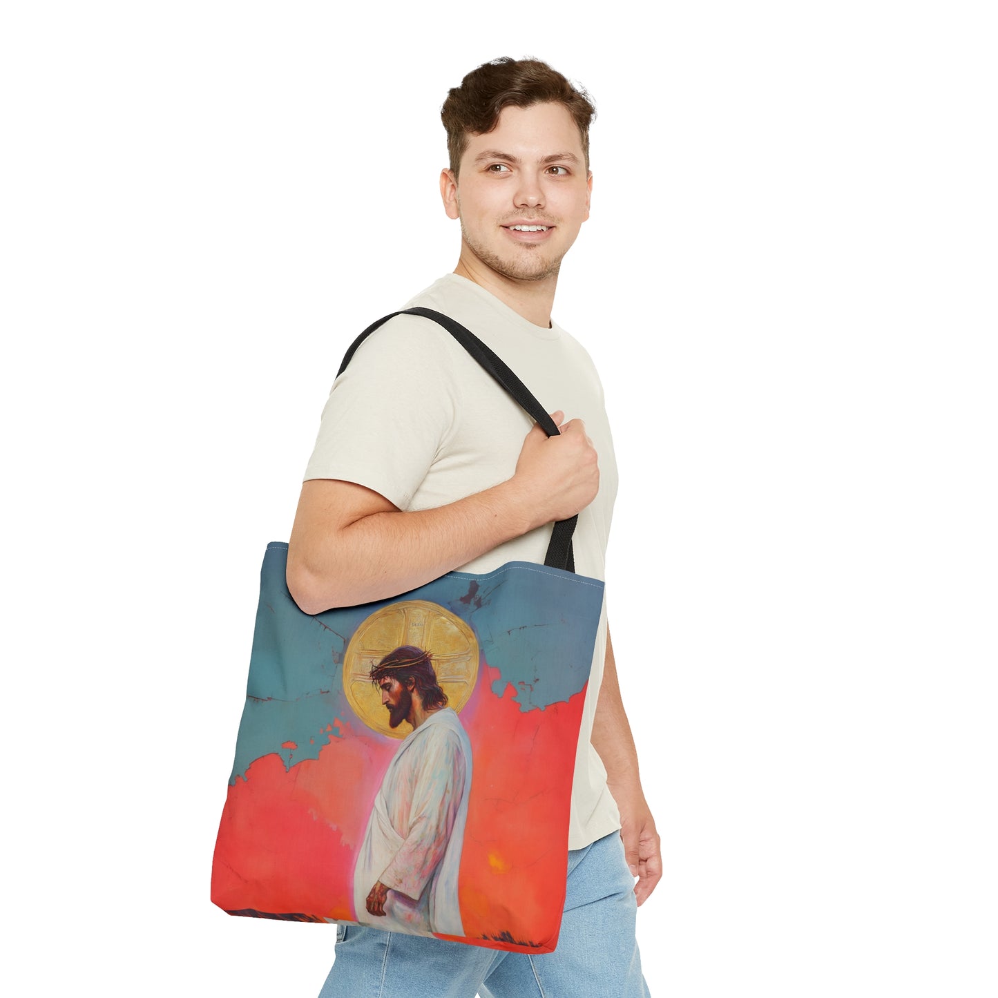 From the Tomb, Eternal Life Tote Bag - Large Medium Small Faith Art Bag - Catholic Faith Purse - Double Sided