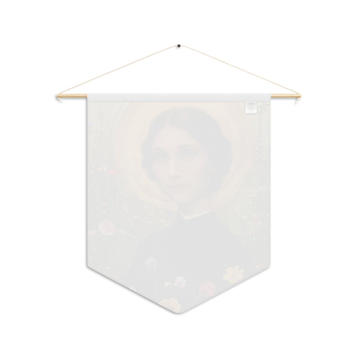 Saint Bartolomea Capitanio Pennant / Banner / Wall Hanging - Prayer room art - 18" x 21" - Catholic prayer Religious Christian Gift