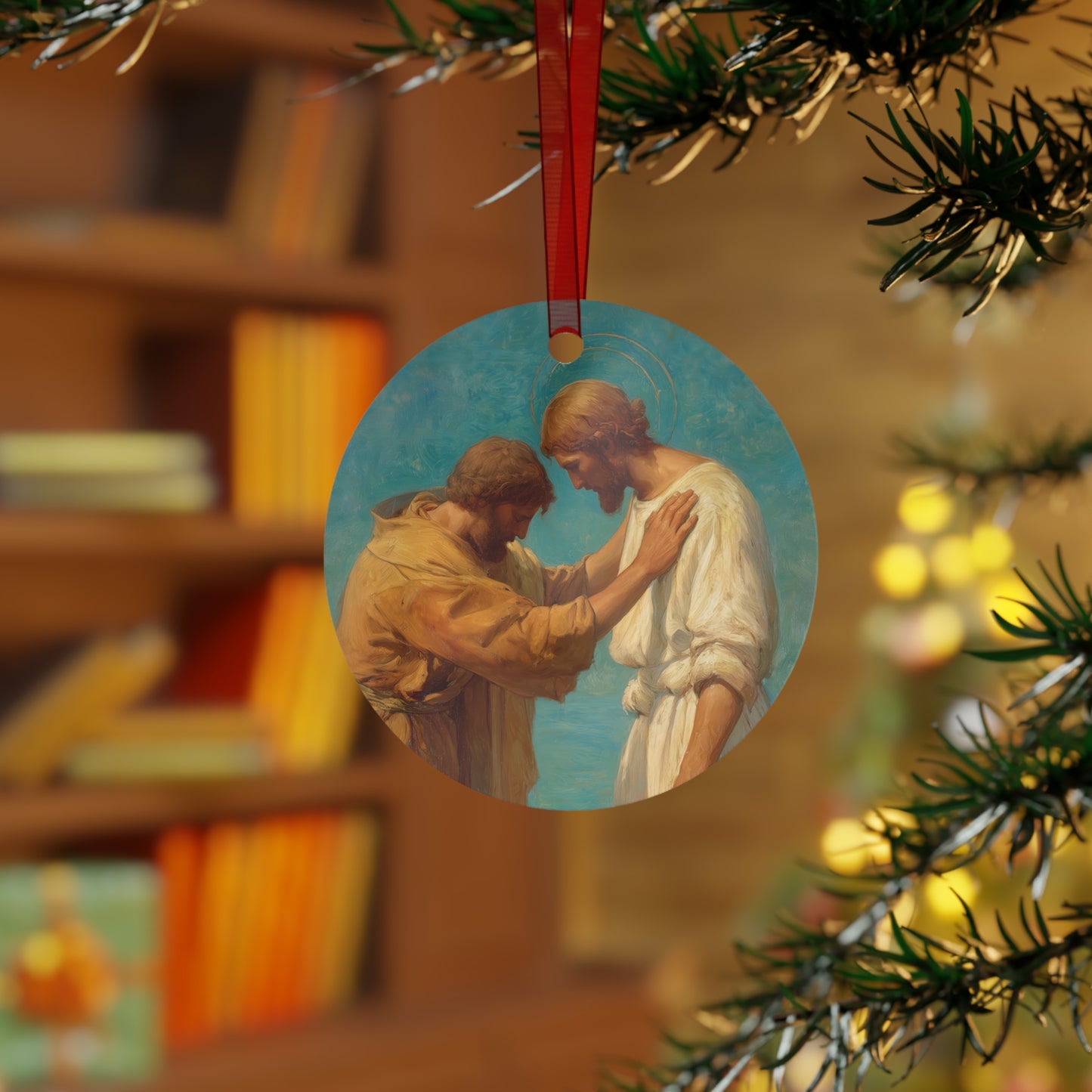 Saint John the Baptist, Servant of the Dawn  - Ornament - Religious Holiday Christmas Ornament and Keepsake - Double sided