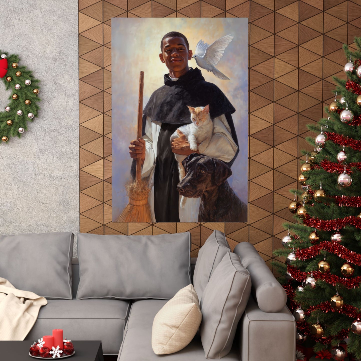 Saint Martin de Porres - Sanctified Souls Print - Multiple Sizes - Premium Matte Vertical Posters