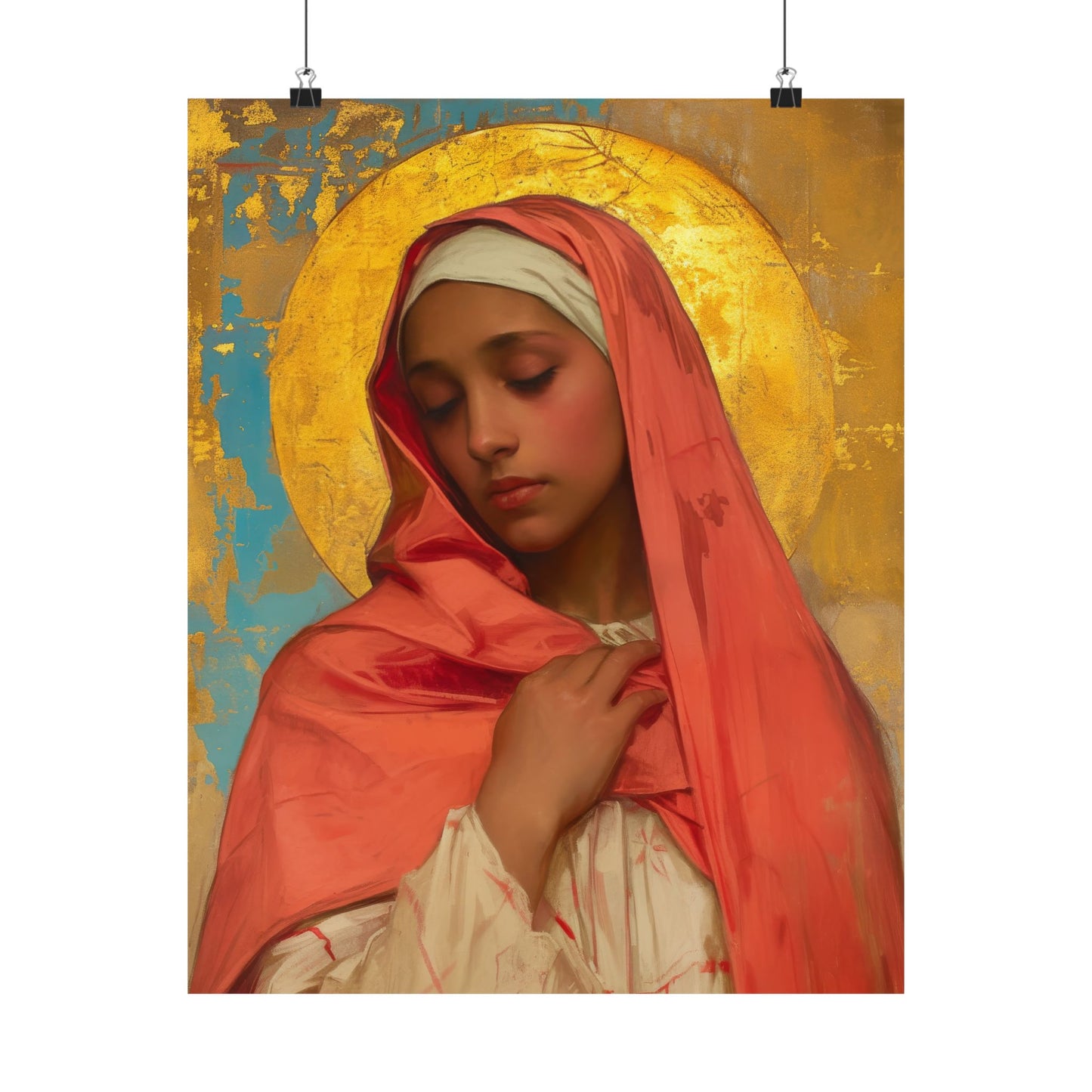 Saint Lea of Rome - Sanctified Souls Print - Multiple Sizes - Premium Matte Vertical Posters - Catholic Saint Art