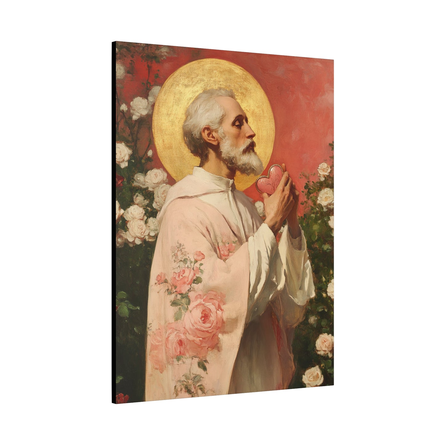 Saint Valentine - Multiple Sizes - Catholic Home art - Museum Wrapped Canvas - Sanctified Souls Print - Catholic Saint Art