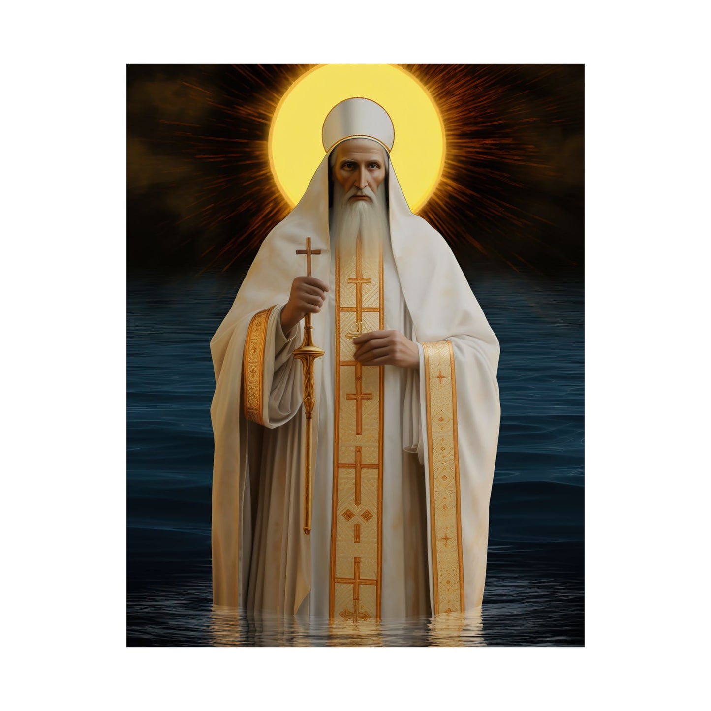 Saint Innocent of Alaska - Sanctified Souls Print - Multiple Sizes - Premium Matte Vertical Posters