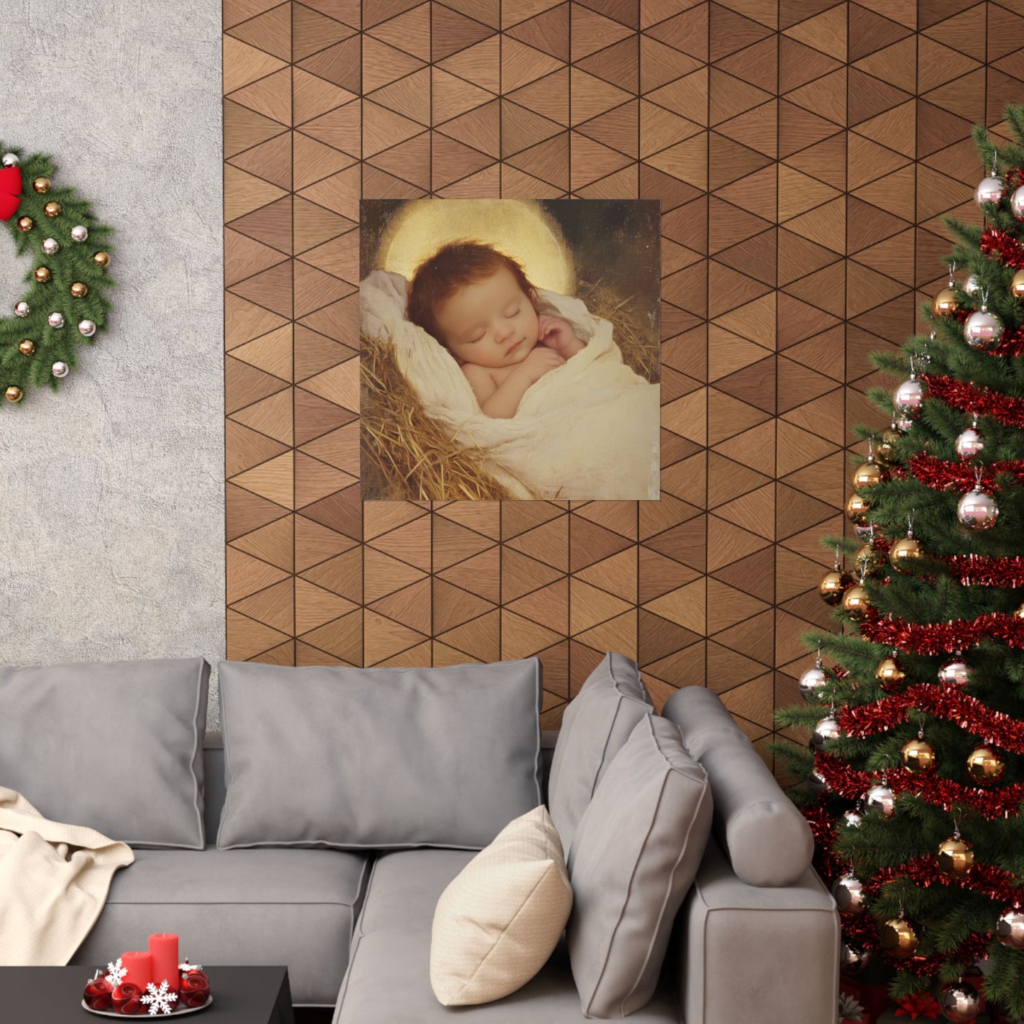 Jesus, the Newborn Light of the World - Sanctified Souls Print - Multiple Sizes - Premium Matte Vertical Posters