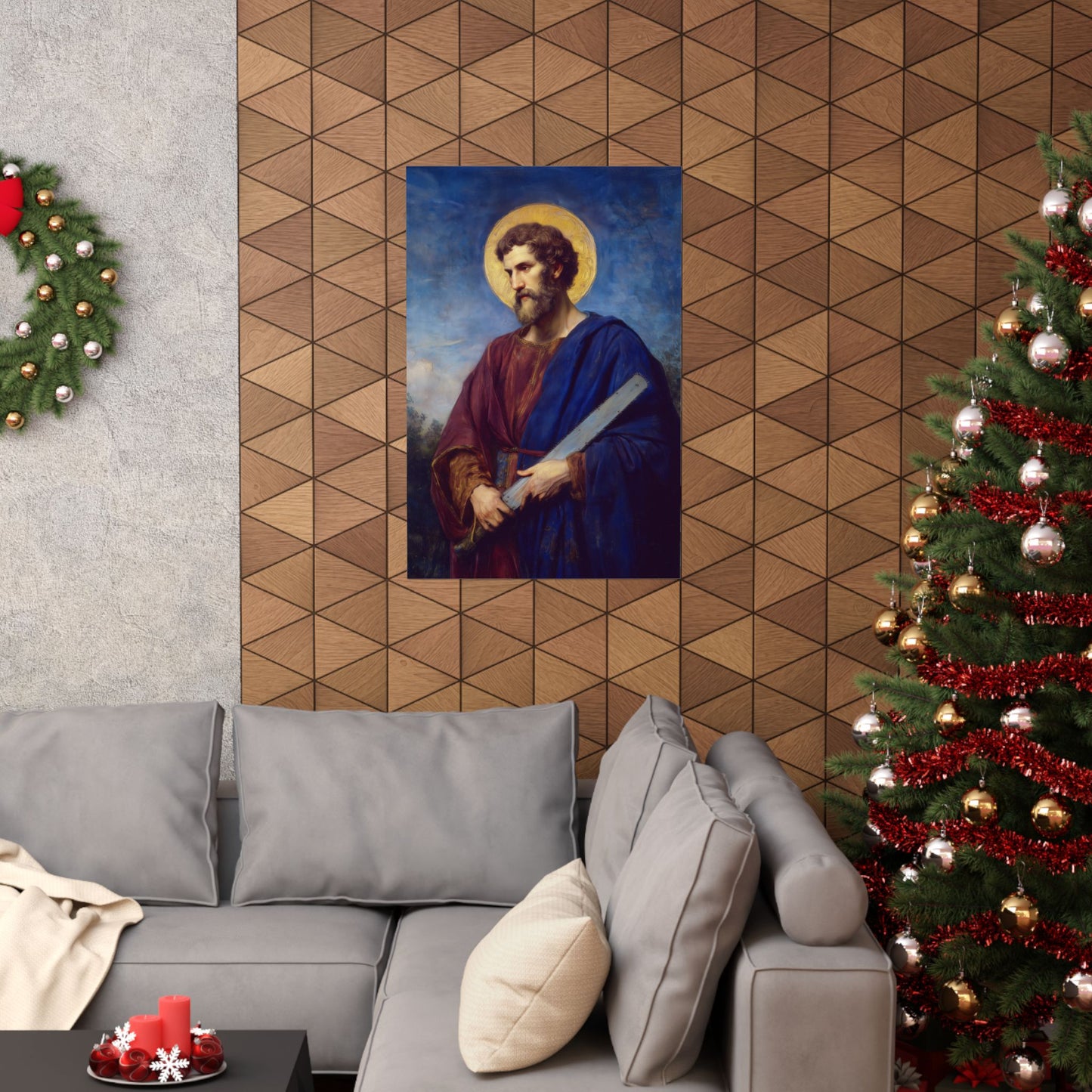 Saint Simon the Apostle  - Sanctified Souls Print - Multiple Sizes - Premium Matte Vertical Posters