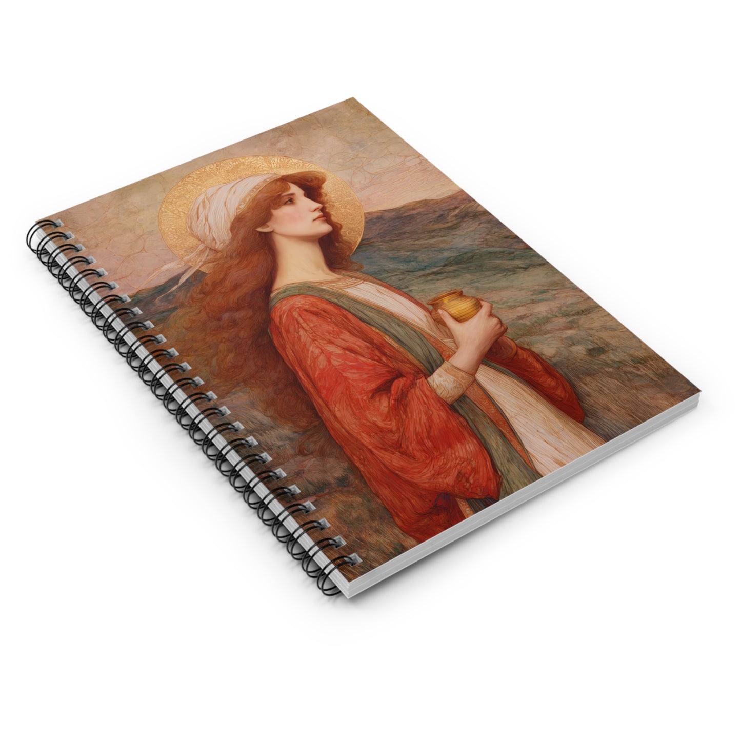Saint Joanna - Sanctified Souls Art - Religious Based Notebook - Spiral Notebook
