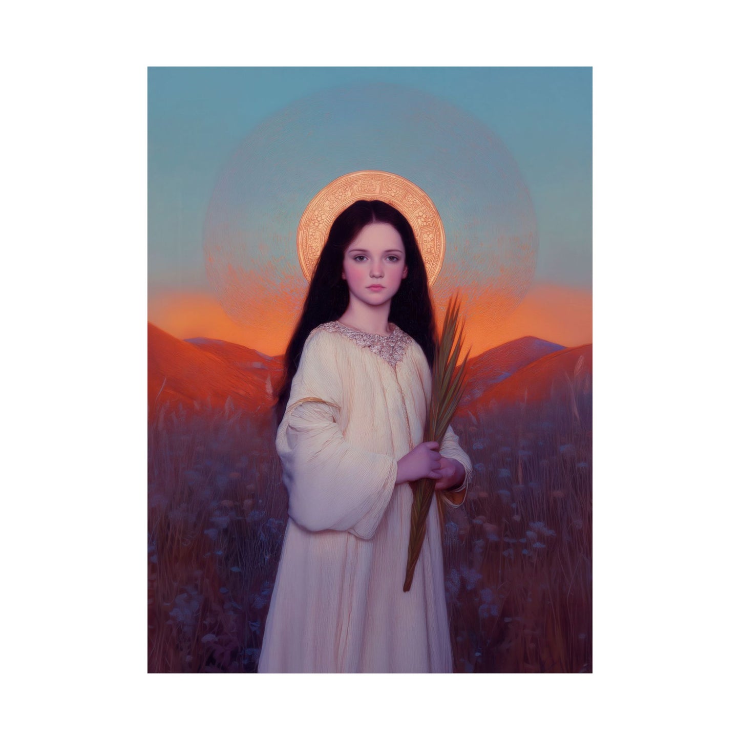 Saint Hope -  Sanctified Souls Print - Multiple Sizes - Premium Posters - Catholic Art - Christian Home - Martyr Saint