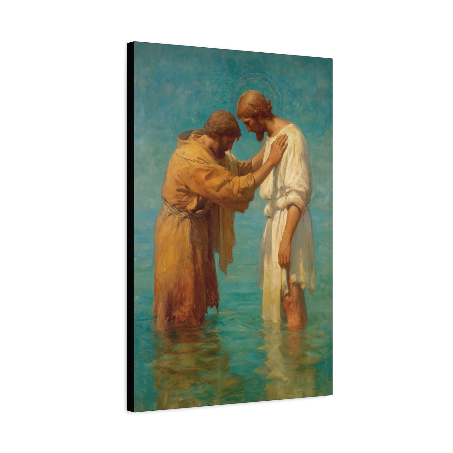 Saint John the Baptist, Servant of the Dawn - Museum Wrapped Canvas - Print - Religious Art for your Home - Christian print - Prayer Room