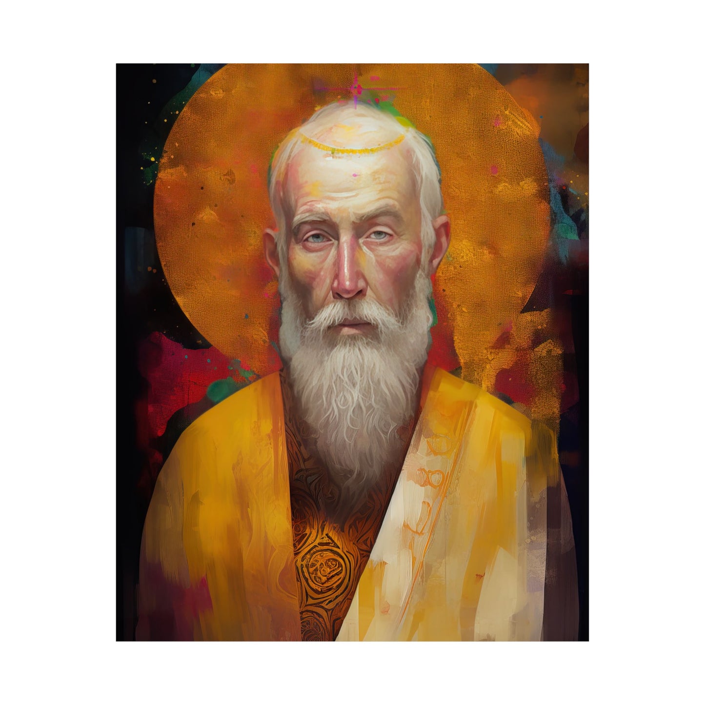 Saint Simon the Apostle Print - Sanctified Souls Print - Multiple Sizes - Premium Matte Vertical Posters