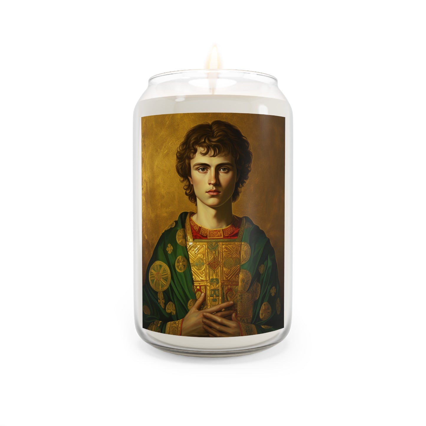 Saint Pantaleon - Scented Prayer Candle, 13.75oz - Tall Size - Religious Prayer Candle - Catholic Art - Religious Gift
