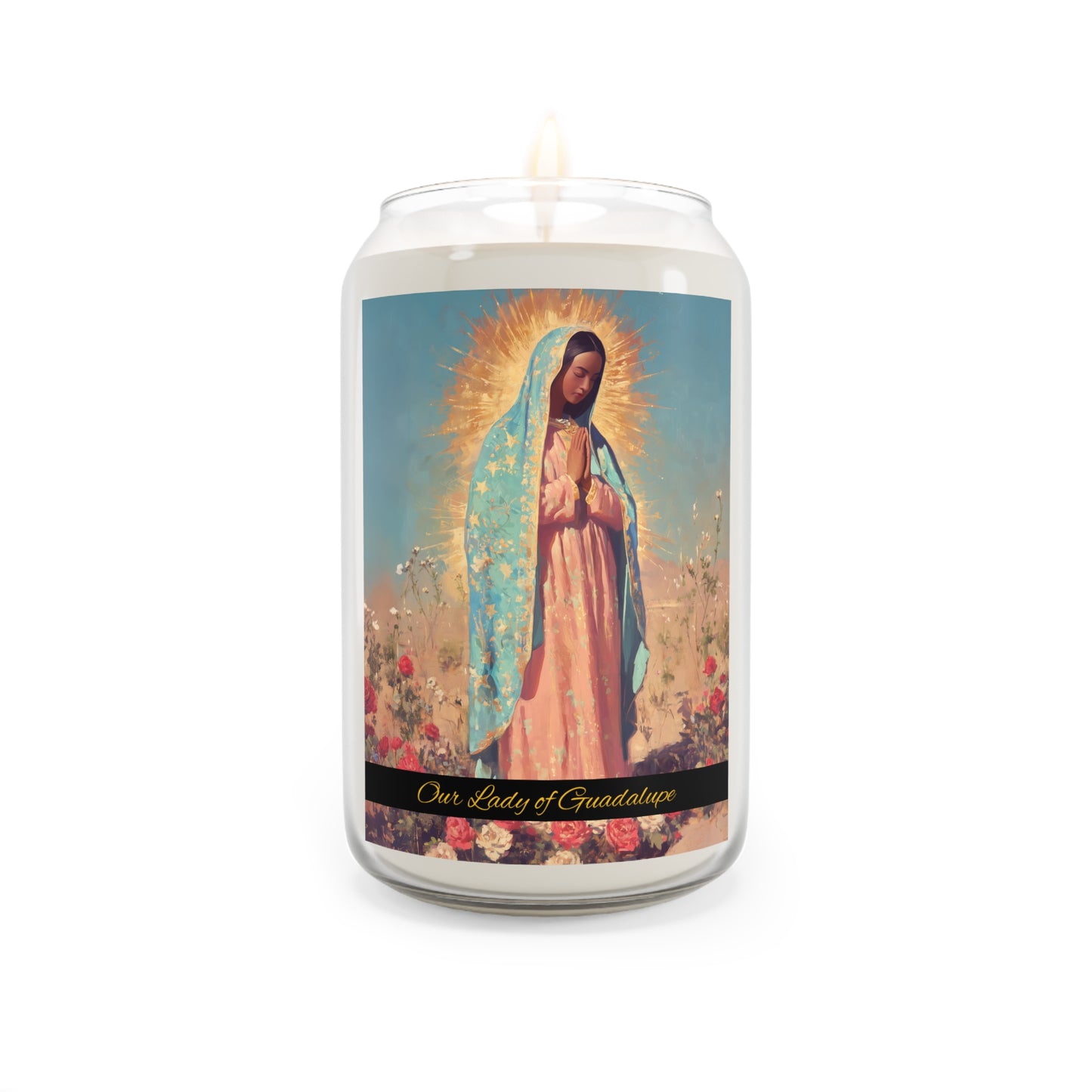 Our Lady of Guadalupe - Scented Prayer Candle, 13.75oz - Tall Size - Religious Prayer Candle